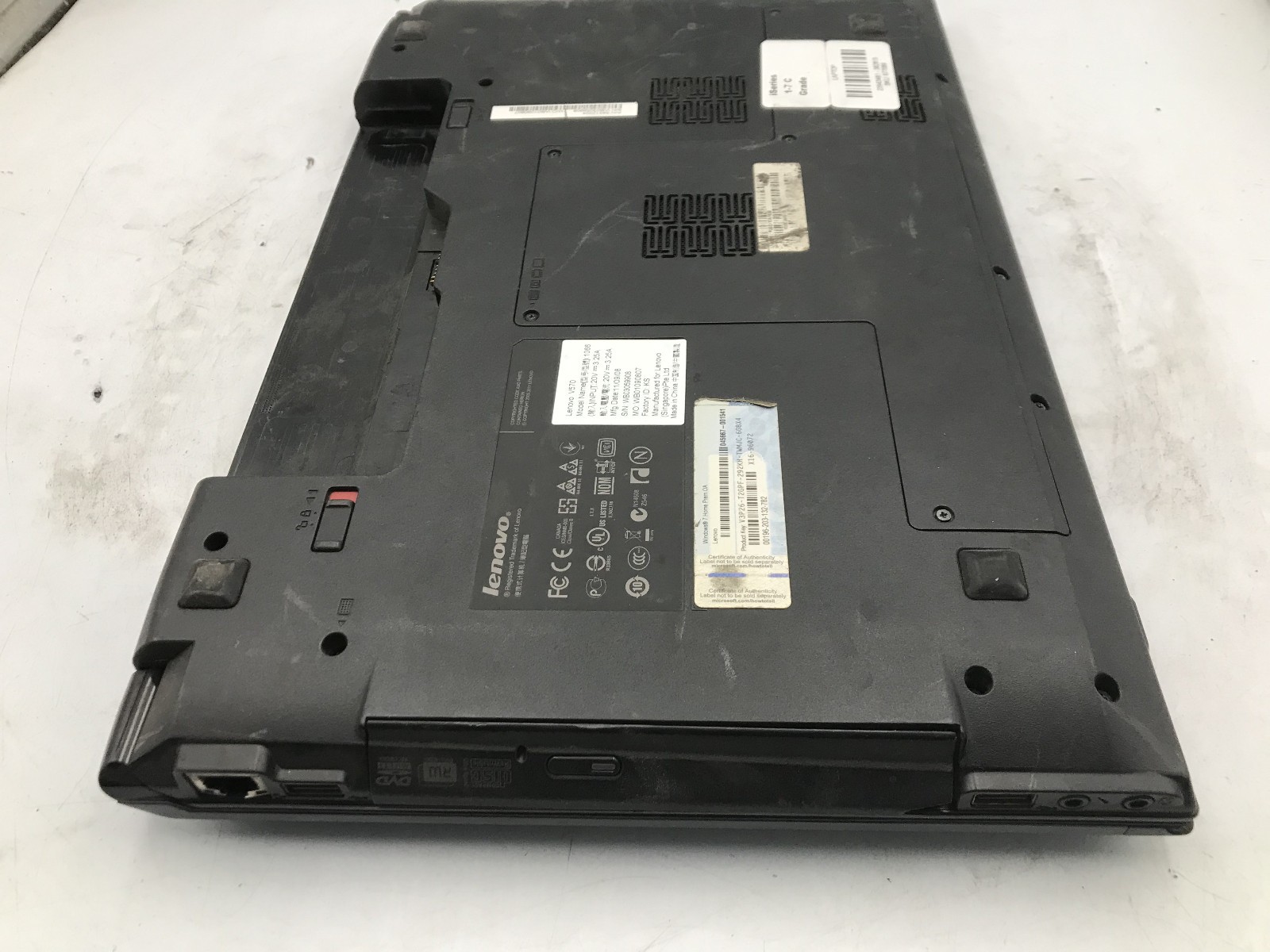 LENOVO V570 LAPTOP – BOOTS TO BIOS – INTEL I5 2430M – NO RAM – READ DESCRIP – BB