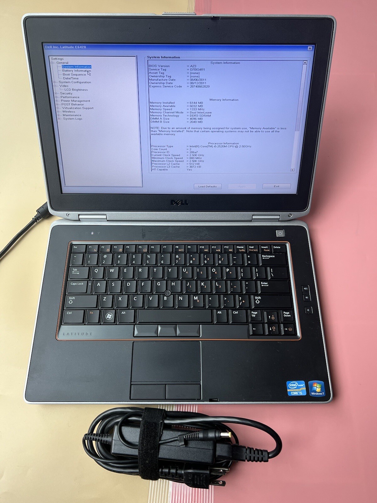 Dell Latitude E6420 Intel Core i5-2520M 6GB RAM 500GB HDD KEYBOARD BACKLIT