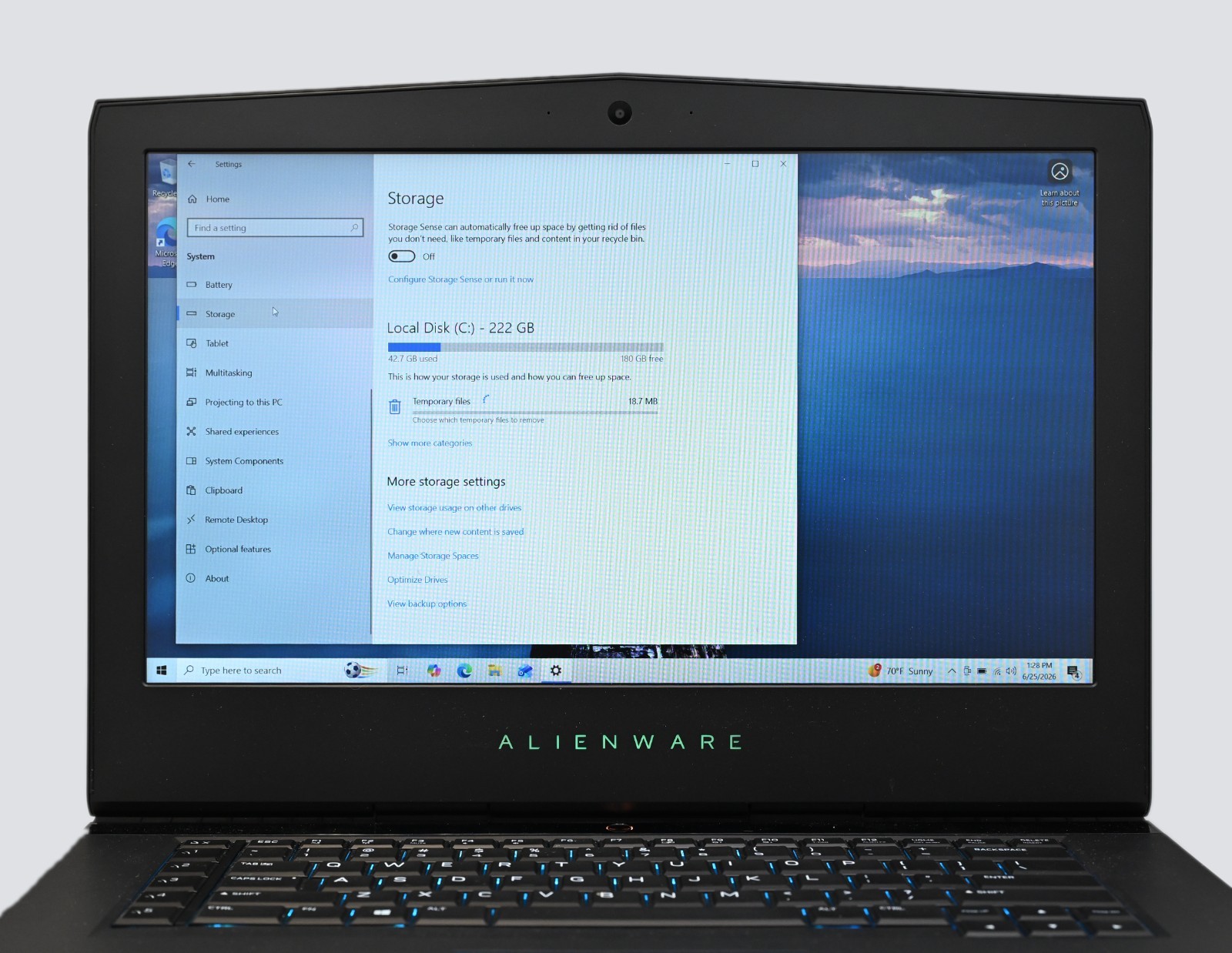 Alienware 15 R4 i7-8750H 2.2GHz 12GB RAM 240GB SSD GeForce GTX 1060 WINDOWS 11