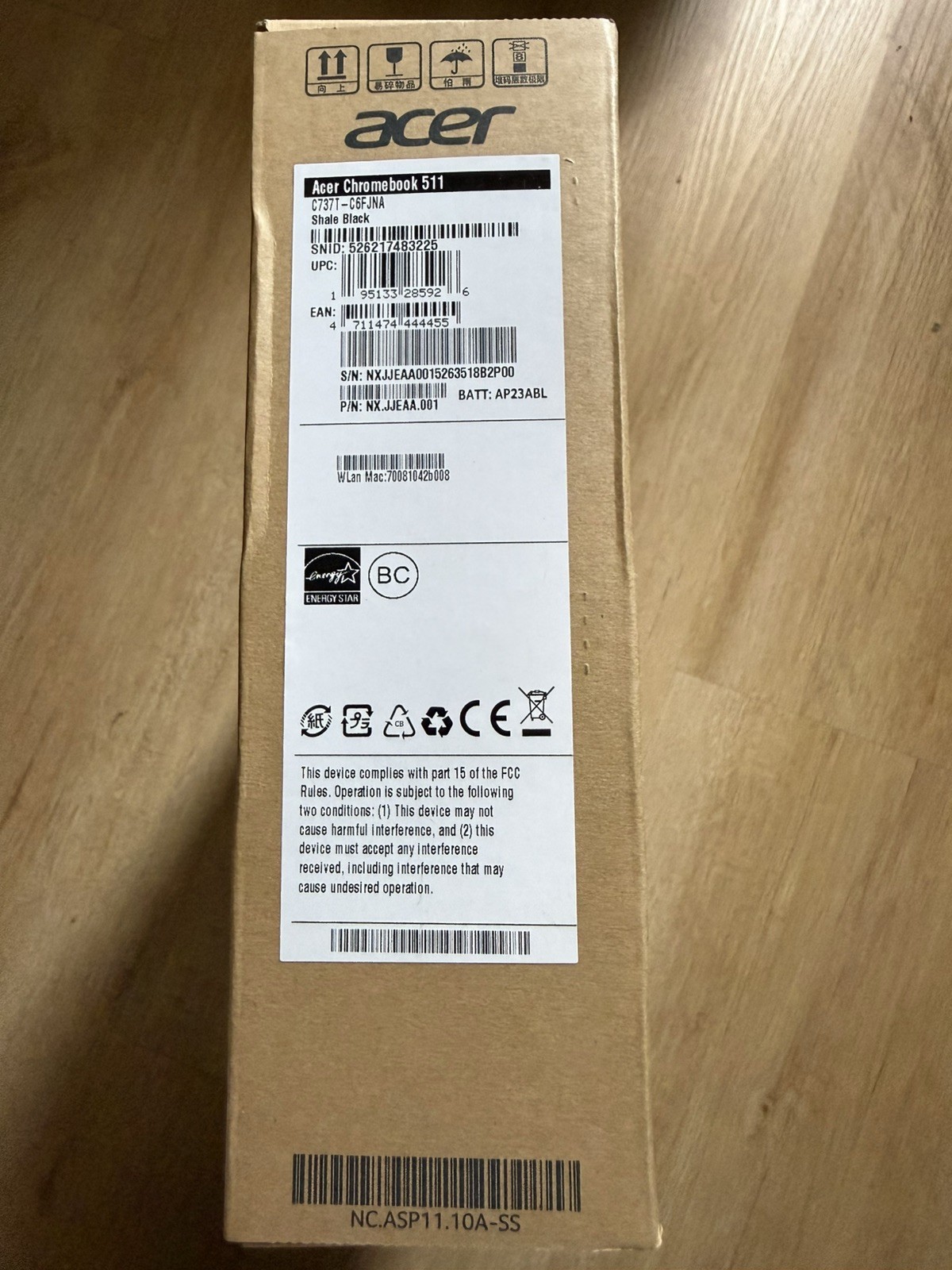 Acer Chromebook 511 C737 11.6″ HD 60 Hz Intel N150 8GB RAM 64GB C737T-C6FJNA NEW