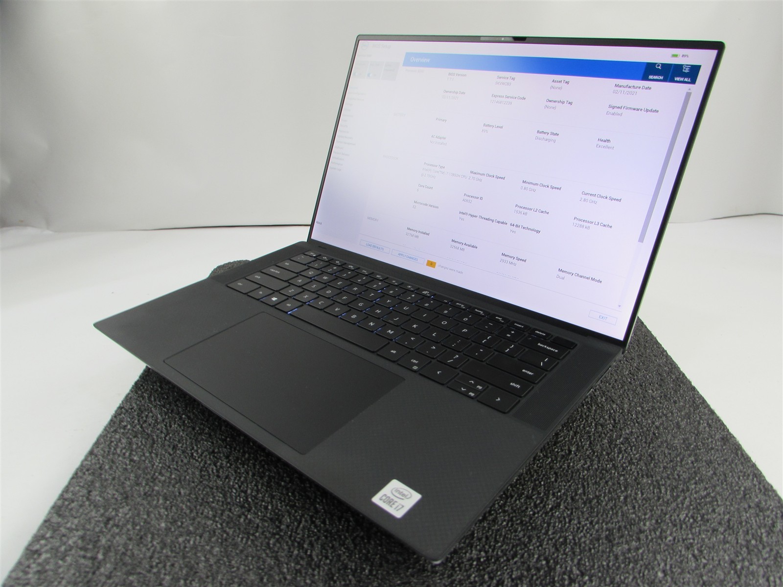 DELL PRECISION 5550 1920X1200 FHD CORE I7-10850H 512GB SSD 32GB RAM T1000 WIN 11