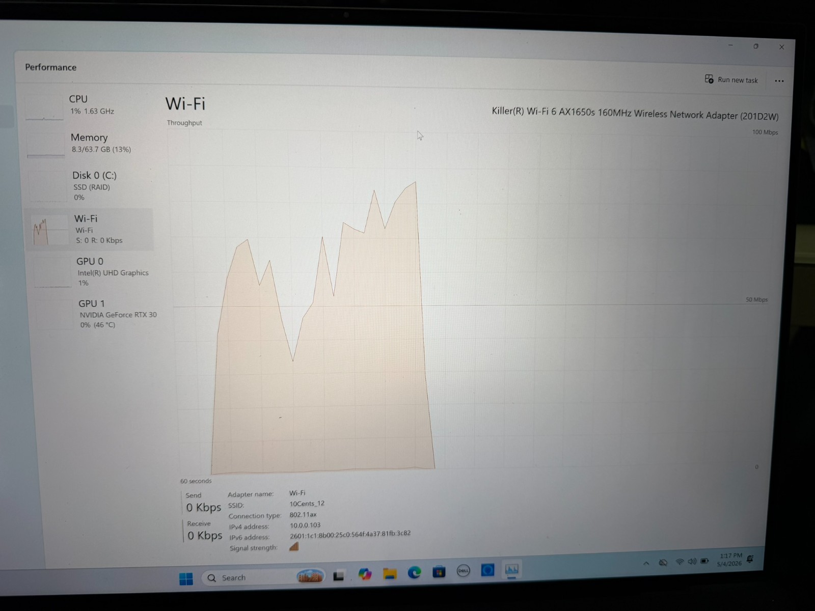 Dell XPS 17 9710 laptop, i9-11900, 64 GB RAM,RTX 3060 GPU, 1TB HD,4K touchscreen
