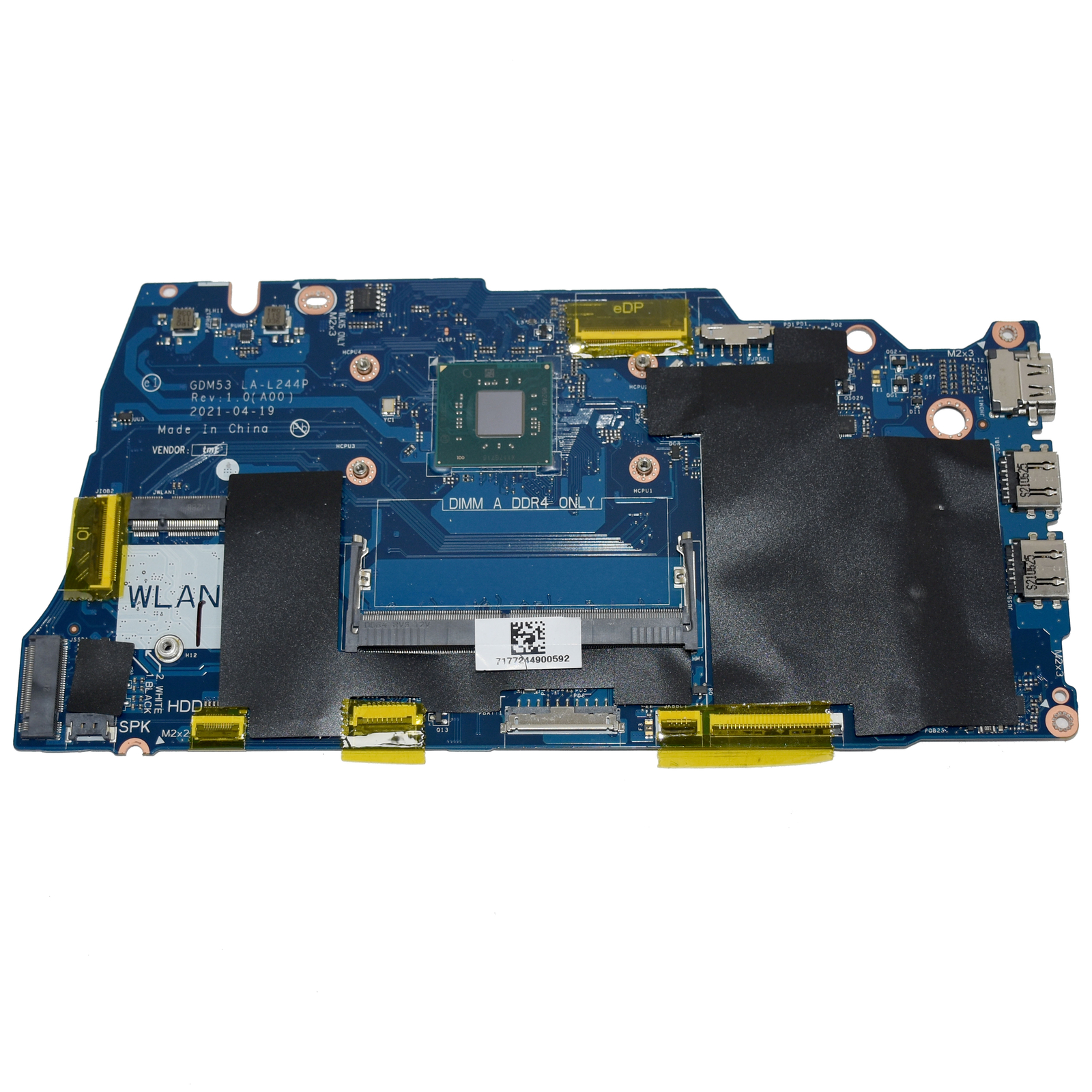 Dell Inspiron 15 3510 Intel Celeron Dual-Core DDR4 Motherboard LA-L244P NCXC4