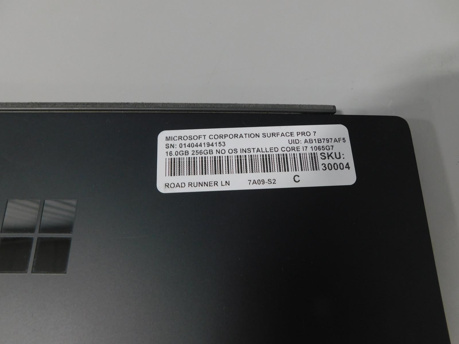 Microsoft Surface Pro 7 Core i7-1065G7 1.3GHz 16GB RAM (Bad Drive) PONW