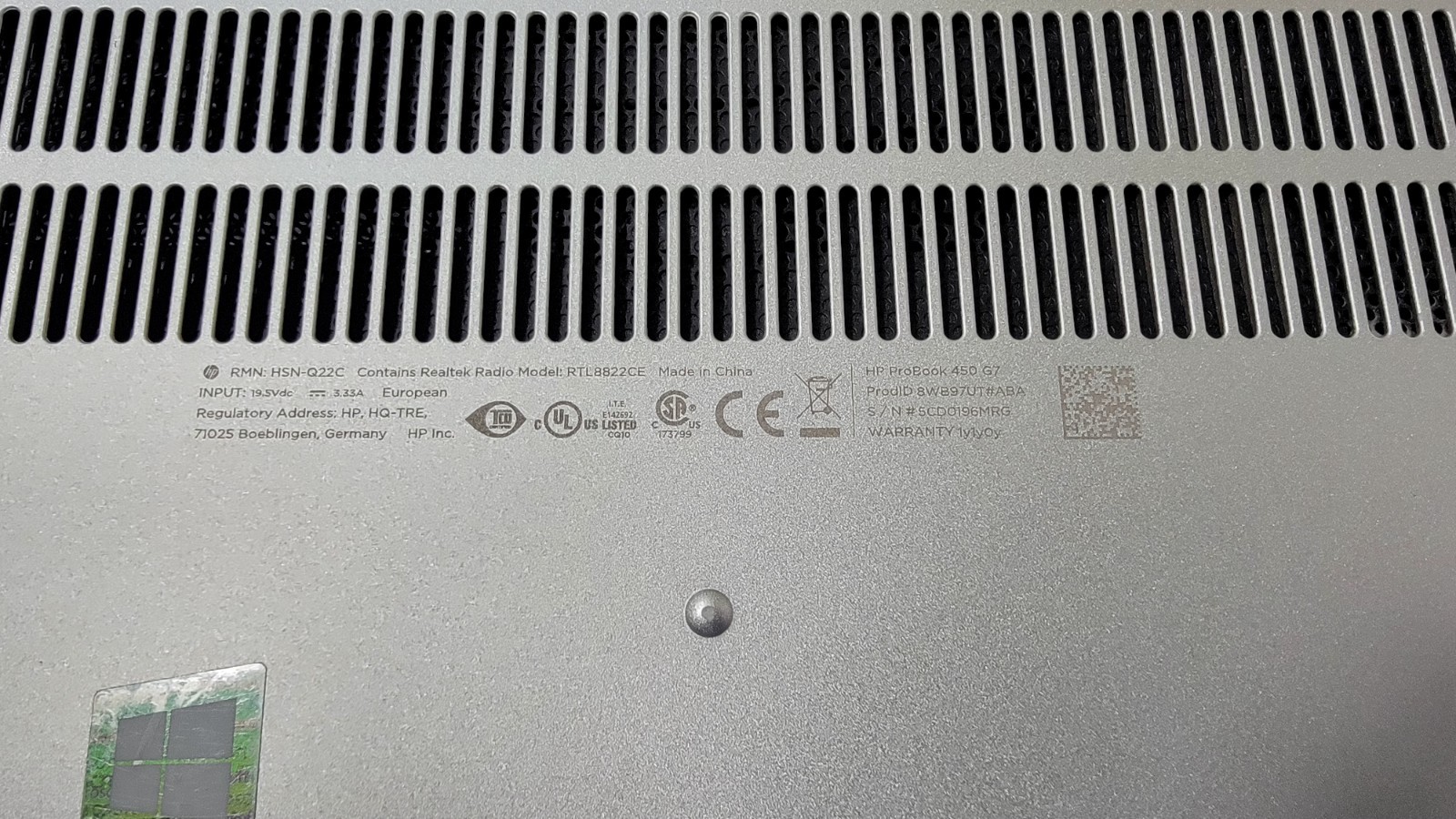 HP ProBook 450 G7 (SSD 256GB, Intel Core I5 10th Gen, 8 GB RAM) Laptop