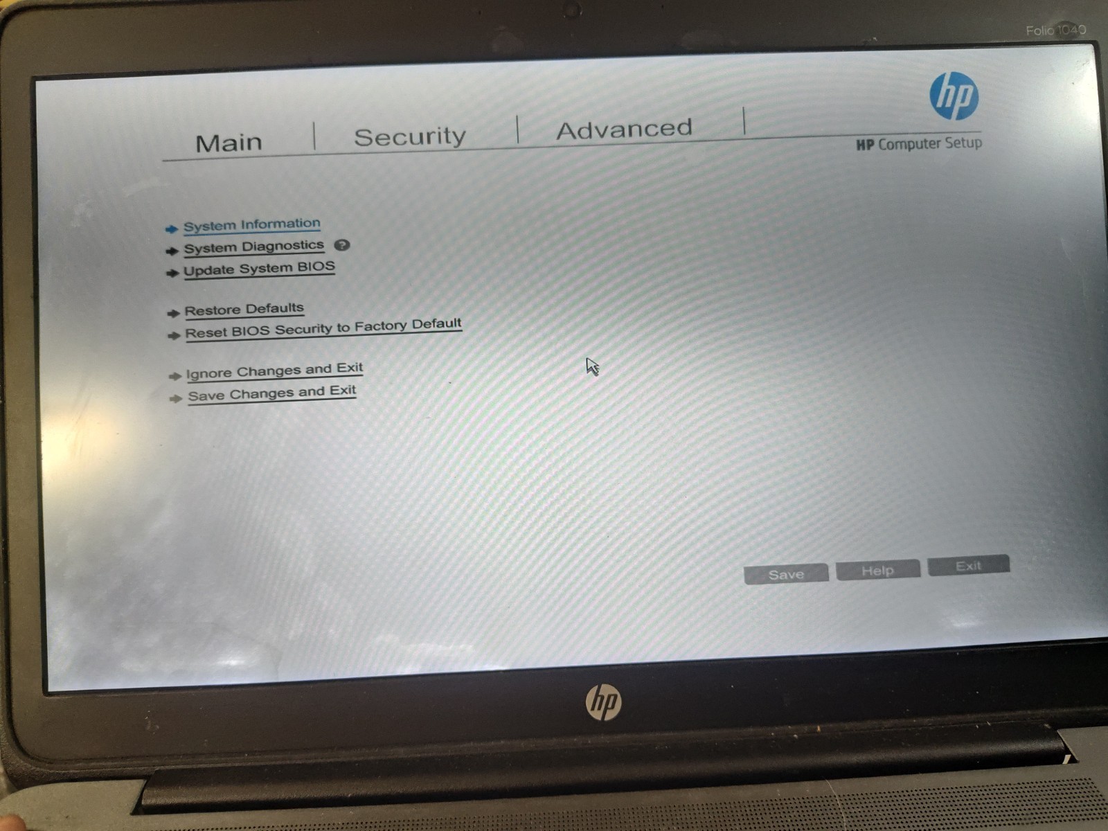 HP Elitebook Folio 1040 G1 Intel i5-4300U 4GB RAM NO SSD/BATTERY/BOTTOM COVER