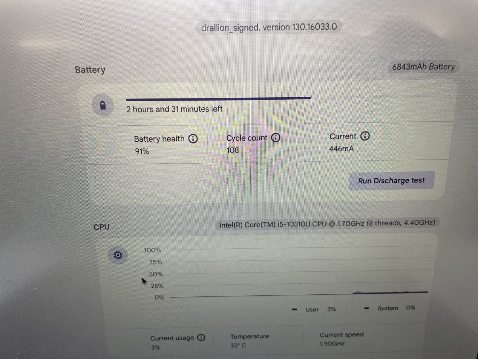 Dell latitude 7410 Chrome i5-10310U 8GB 128GB ChromeBook 91% Batt Health JM8XL63