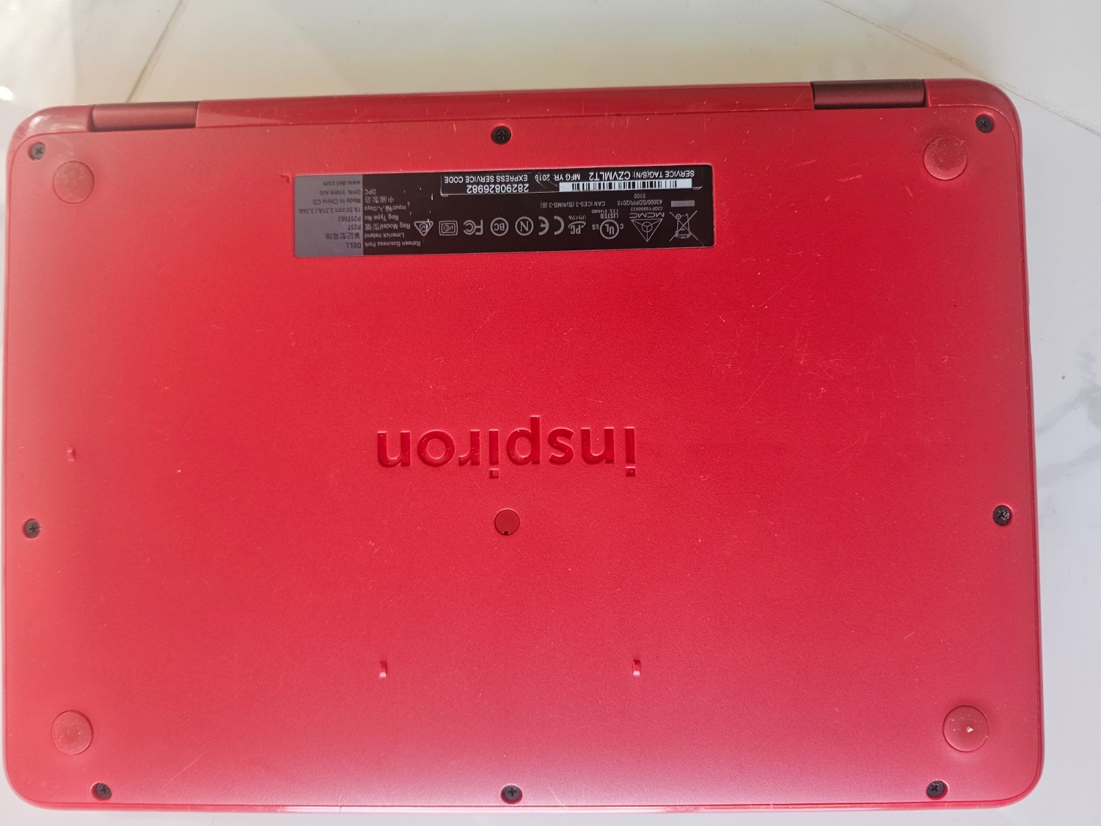 Dell Inspiron 11.6″ 2-in-1 convertible laptop and tablet used RED
