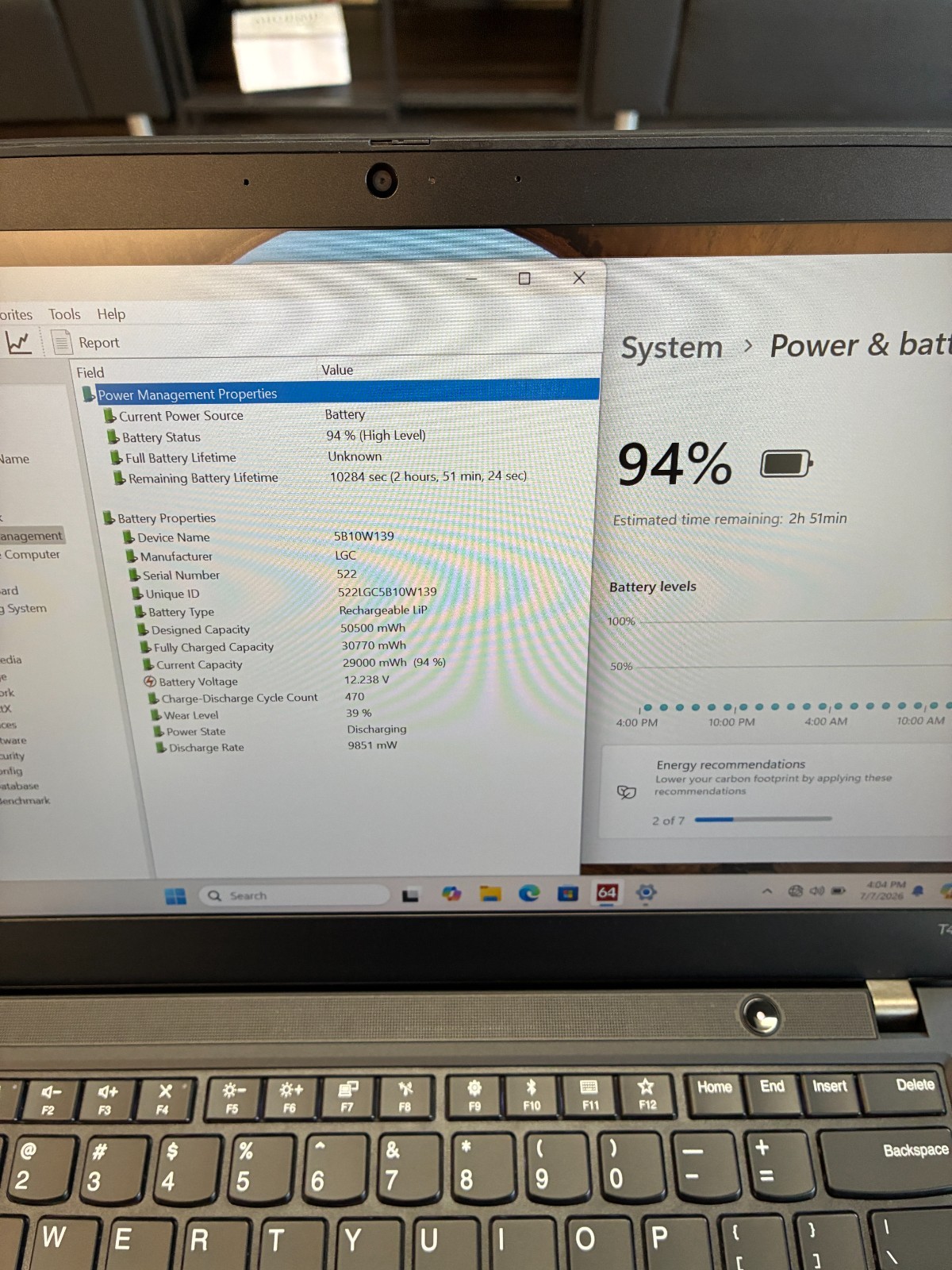 Lenovo ThinkPad T495: Screen 14″ / Ryzen 7 3700U / RAM 24Gb / SSD 512Gb / Win 11