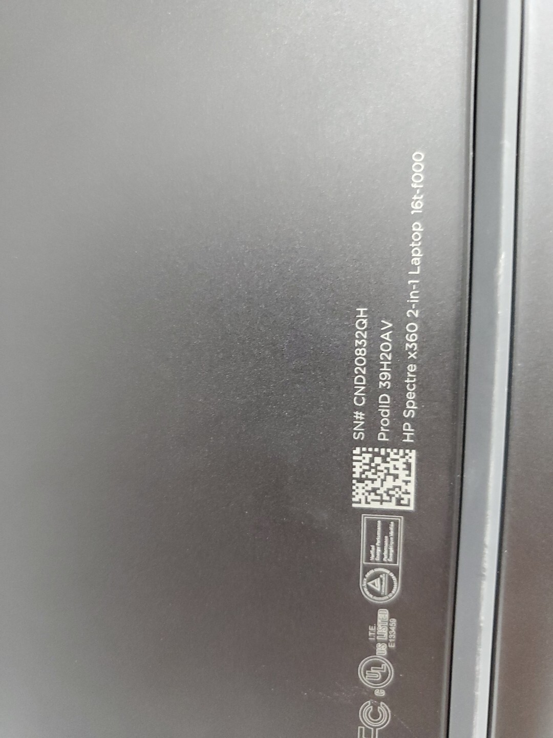 HP SPECTRE X360 16-F0xxx 2 in 1 Laptop 11th Gen i7-11390H 16GB RAM 512GB SSD