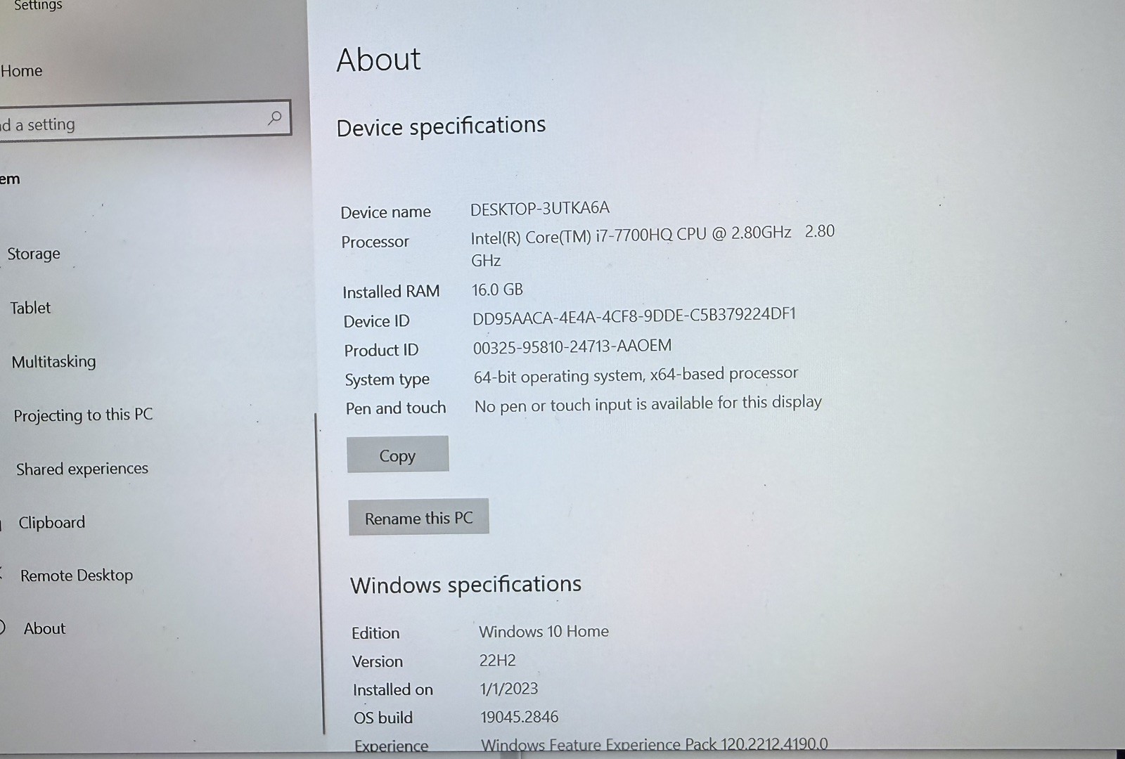 Powerspec Gaming Laptop (1510 PJ1) GTX 1070 16GB RAM Intel Core i7
