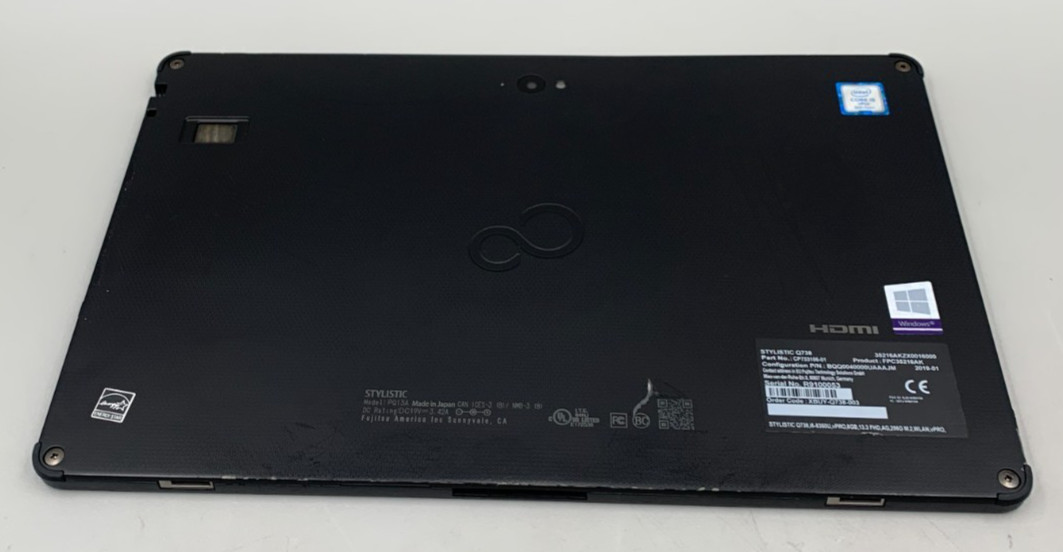 Fujitsu Stylistic Q738 i5-8350U 1.7GHz 256GB SSD 8GB DDR3 Black laptop Fair/Read