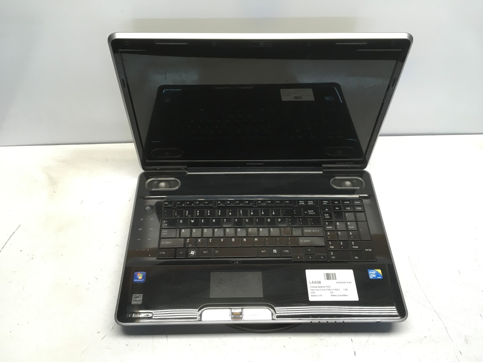 Toshiba Satellite P500 Intel Core 2 Duo P7450 2.13GHz 1 GB NO HDD No Batt