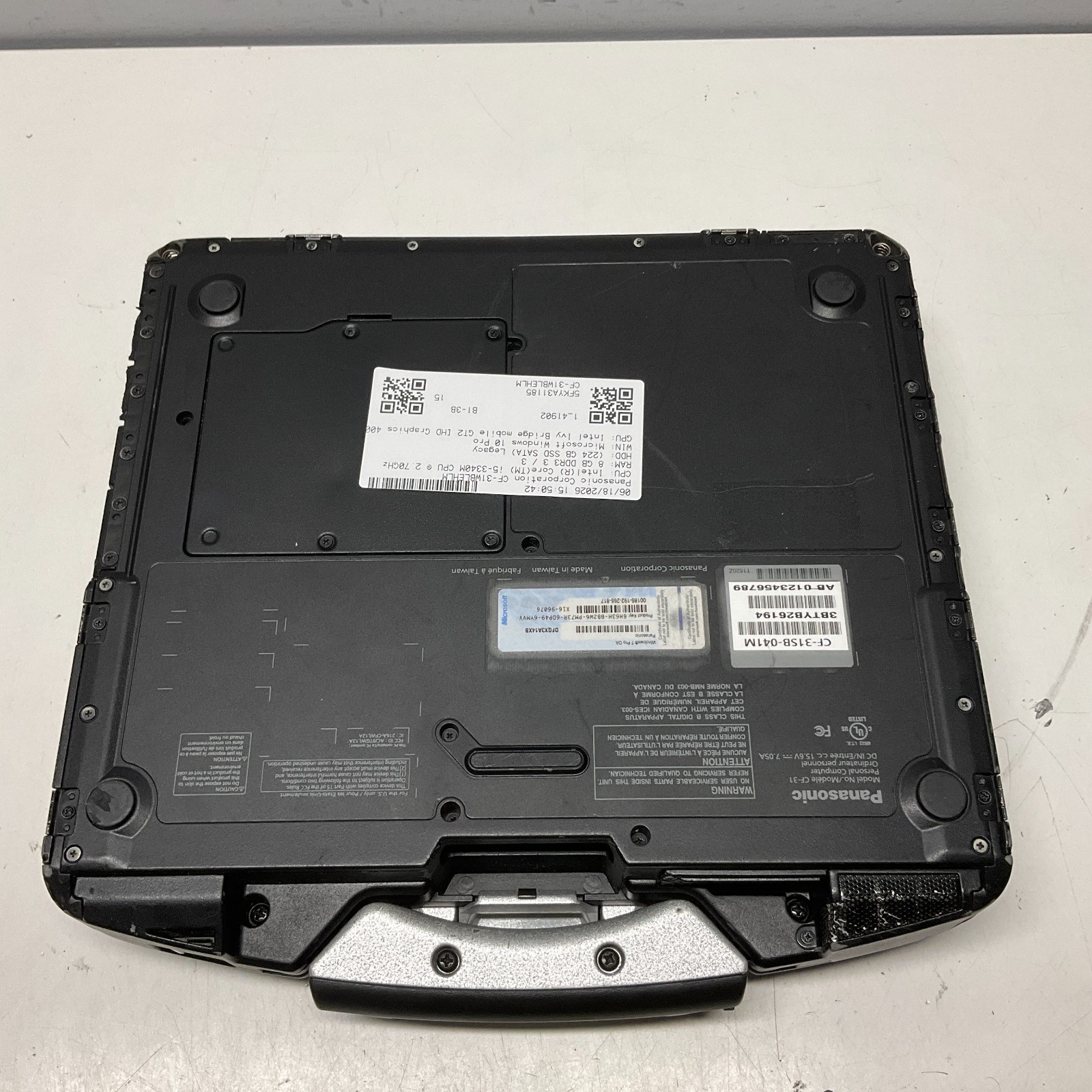 Panasonic Toughbook CF-31 MK3 Laptop Intel Core i5-3340M 8GB 240GB SSD Win 10