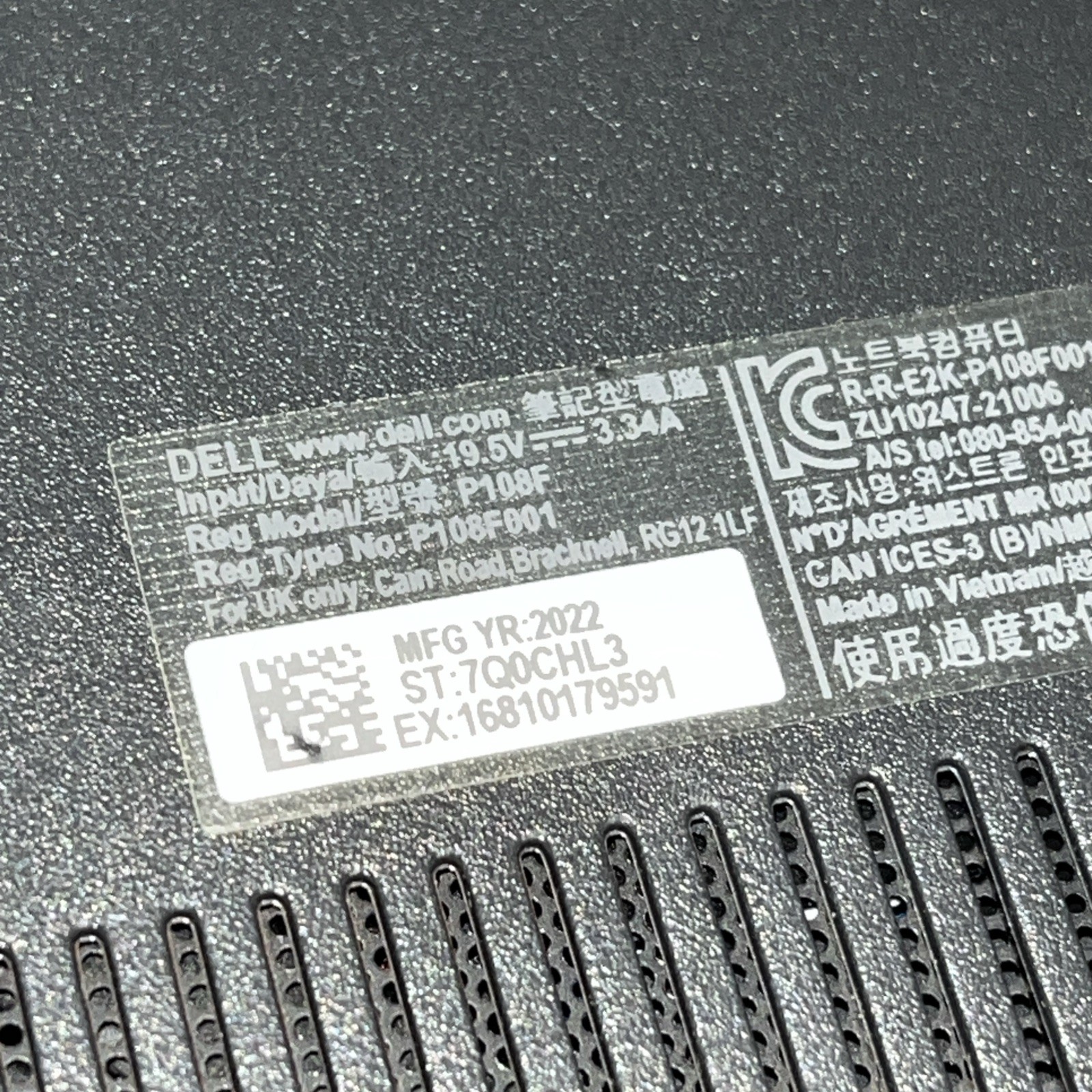DELL LATITUDE 3520 INTEL CORE I5-1135G7 8GB RAM NO HD