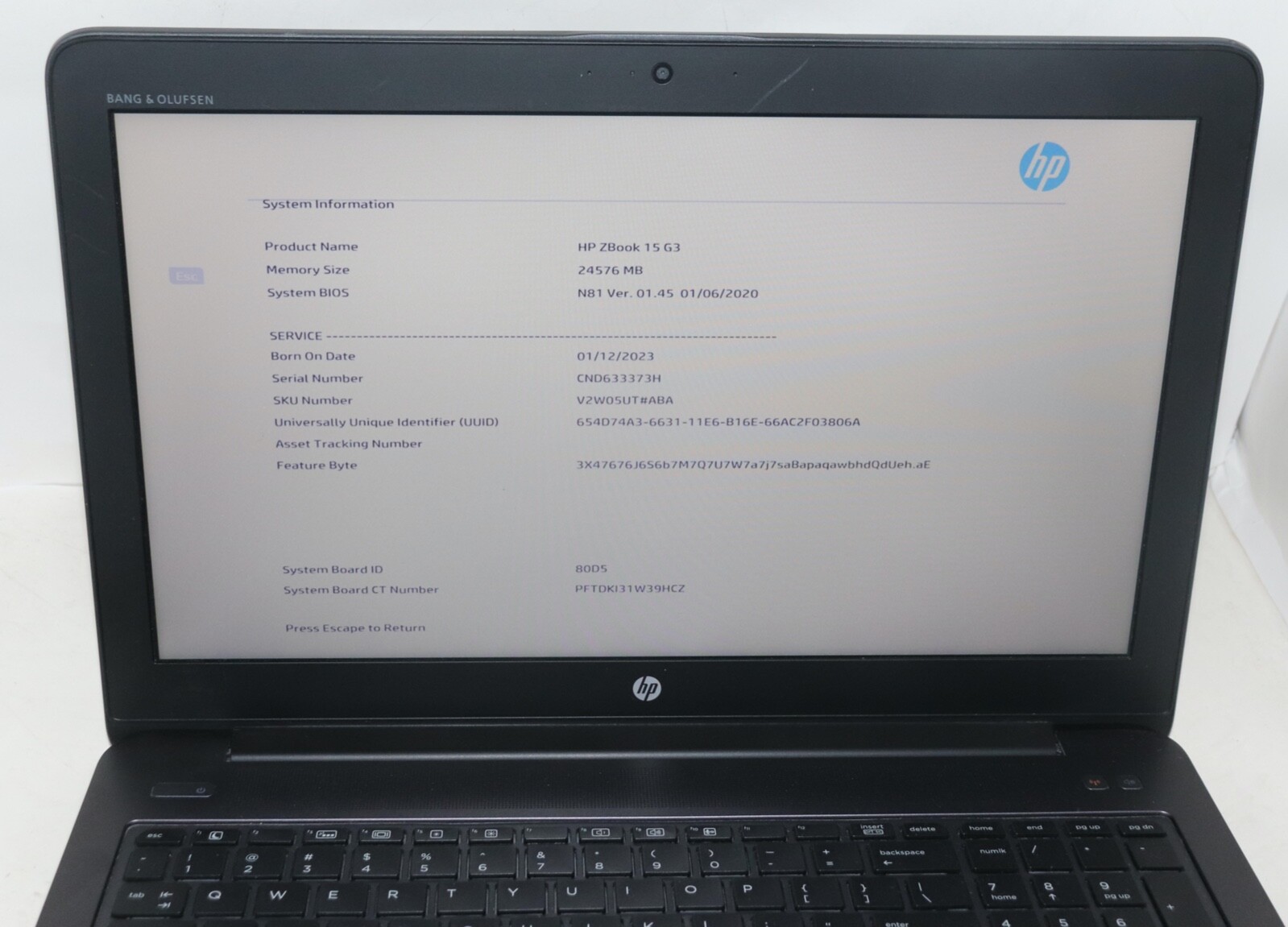 HP ZBOOK 15 G3|Intel Core i7@2.60GHz|24GB RAM|512 SSD|WIN10|Webcam