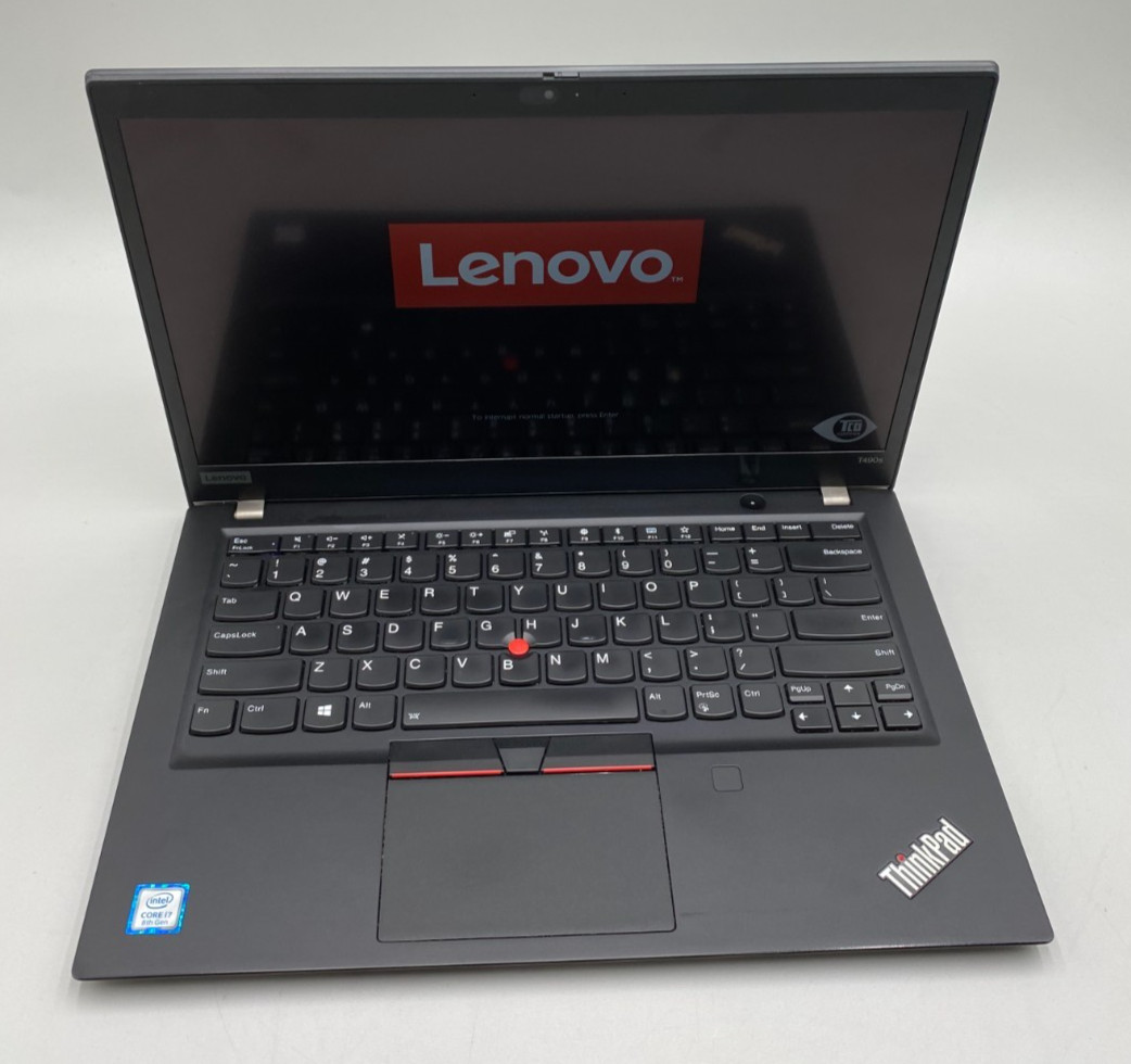 Lenovo ThinkPad T490s 14″ i7-8565U 1.8GHz 256GB SSD 16GB DDR4 Black Laptop Good
