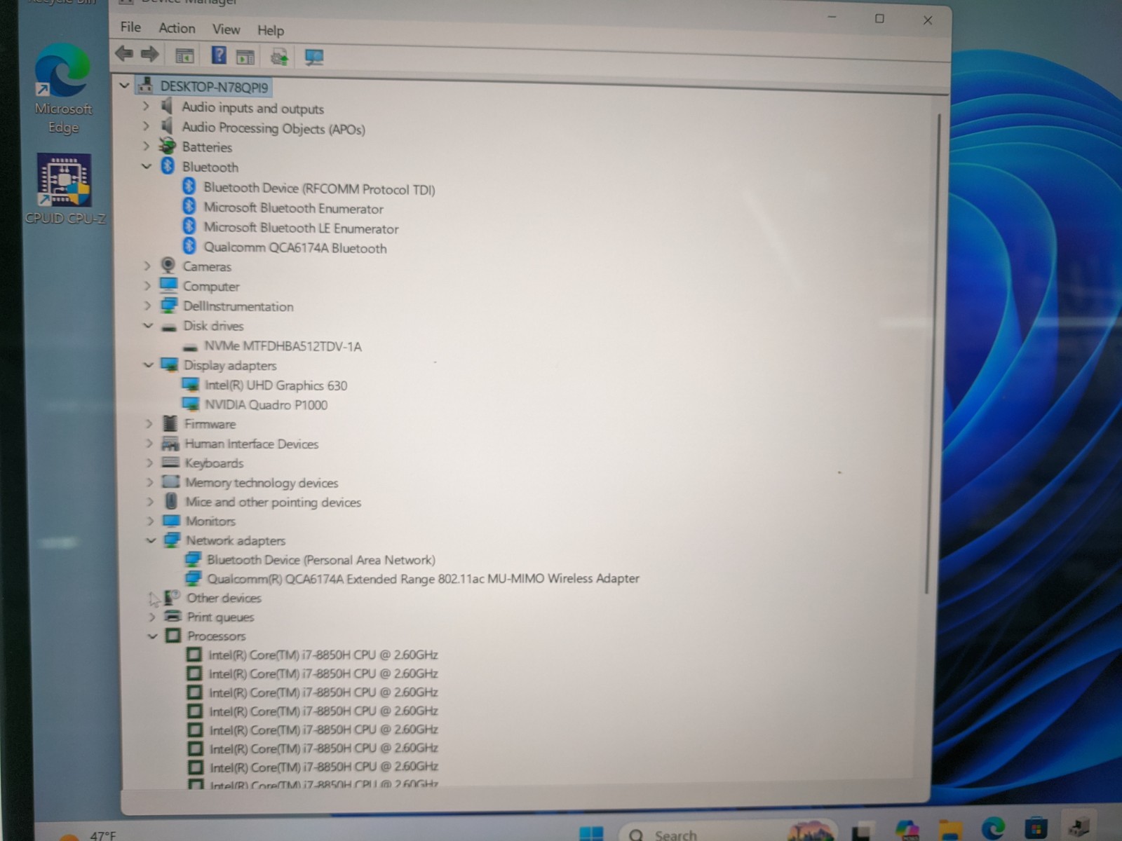 Dell Precision 5530 Laptop – i7-8850H | 32GB RAM | 512GB NVMe | 4K UHD Touch