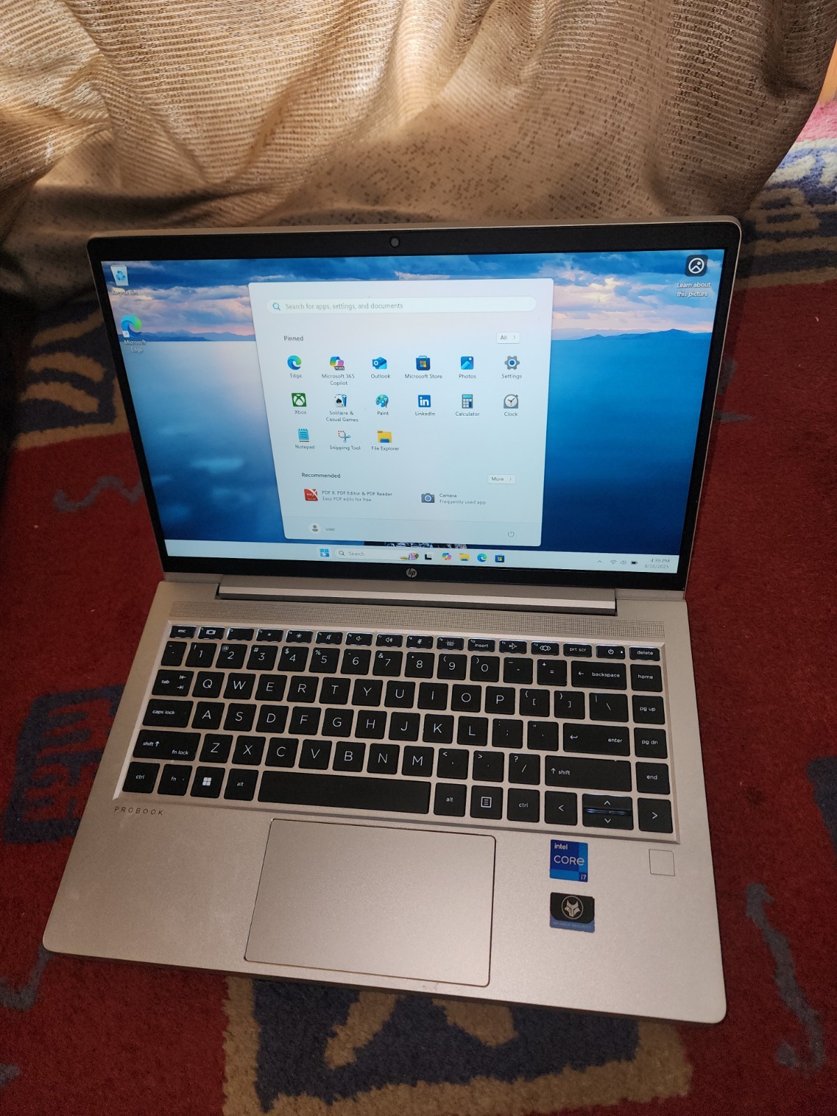 HP ProBook 440 G9 14″ 512GB SSD, Intel Core i7 12th Gen 16gb Ram WIN11PRO W/CHGR