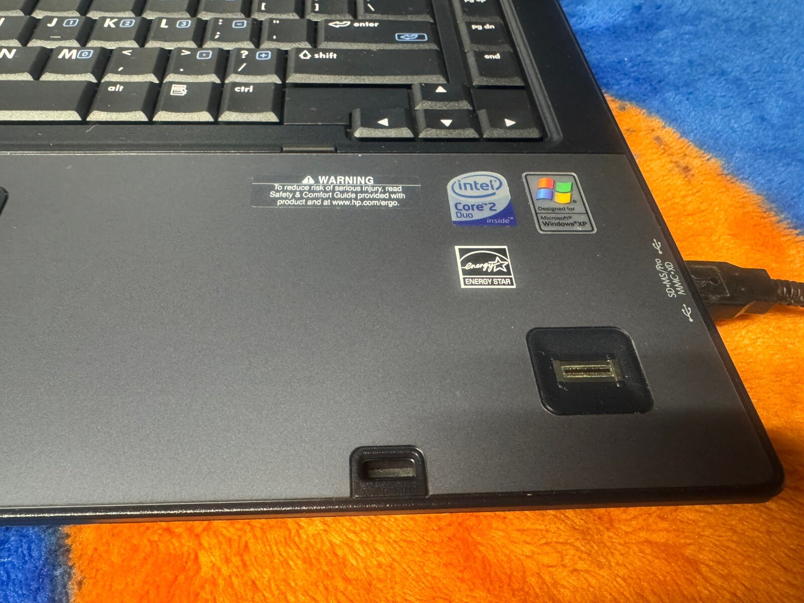 HP 6710b 15.4”, Win10pro, Intel C2D 2.20, 150 GB, 2.5 GB, DVD-RW, Wifi, #004