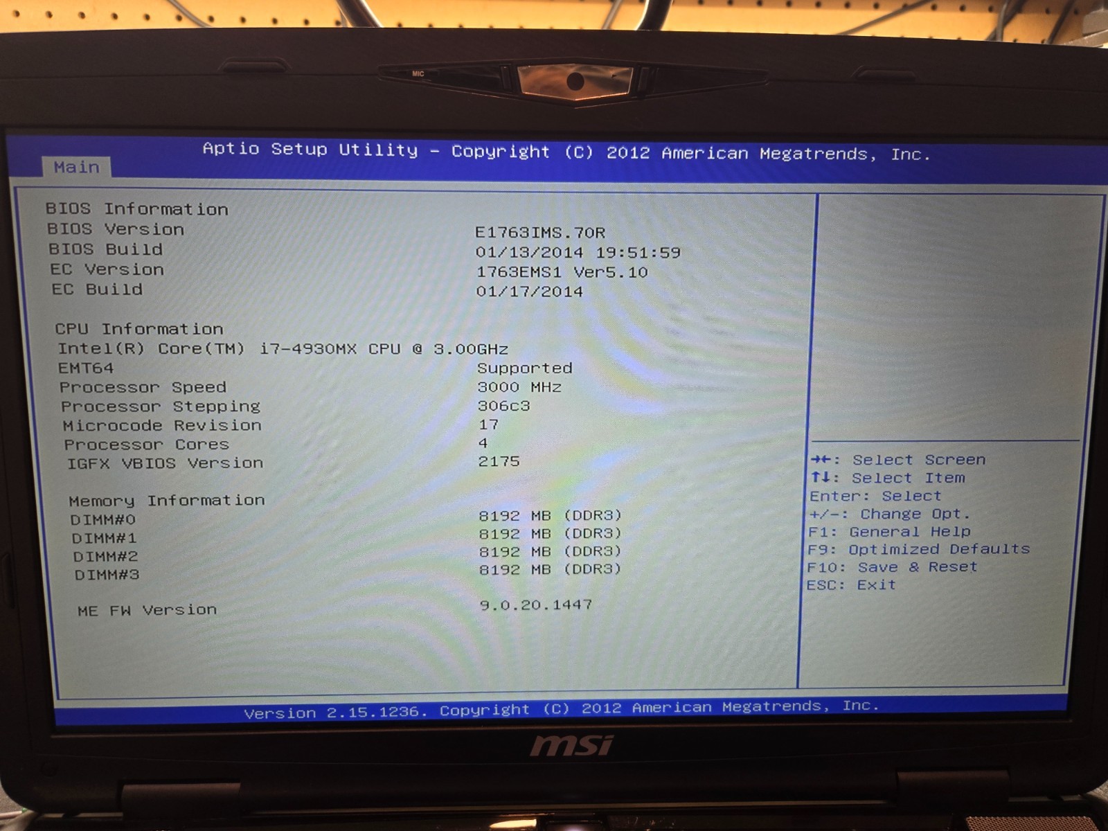 MSI GT70-2PE | i7-4930MX | 32GB RAM | 1TB HDD + 2 × 128GB mSATA | GTX 880M