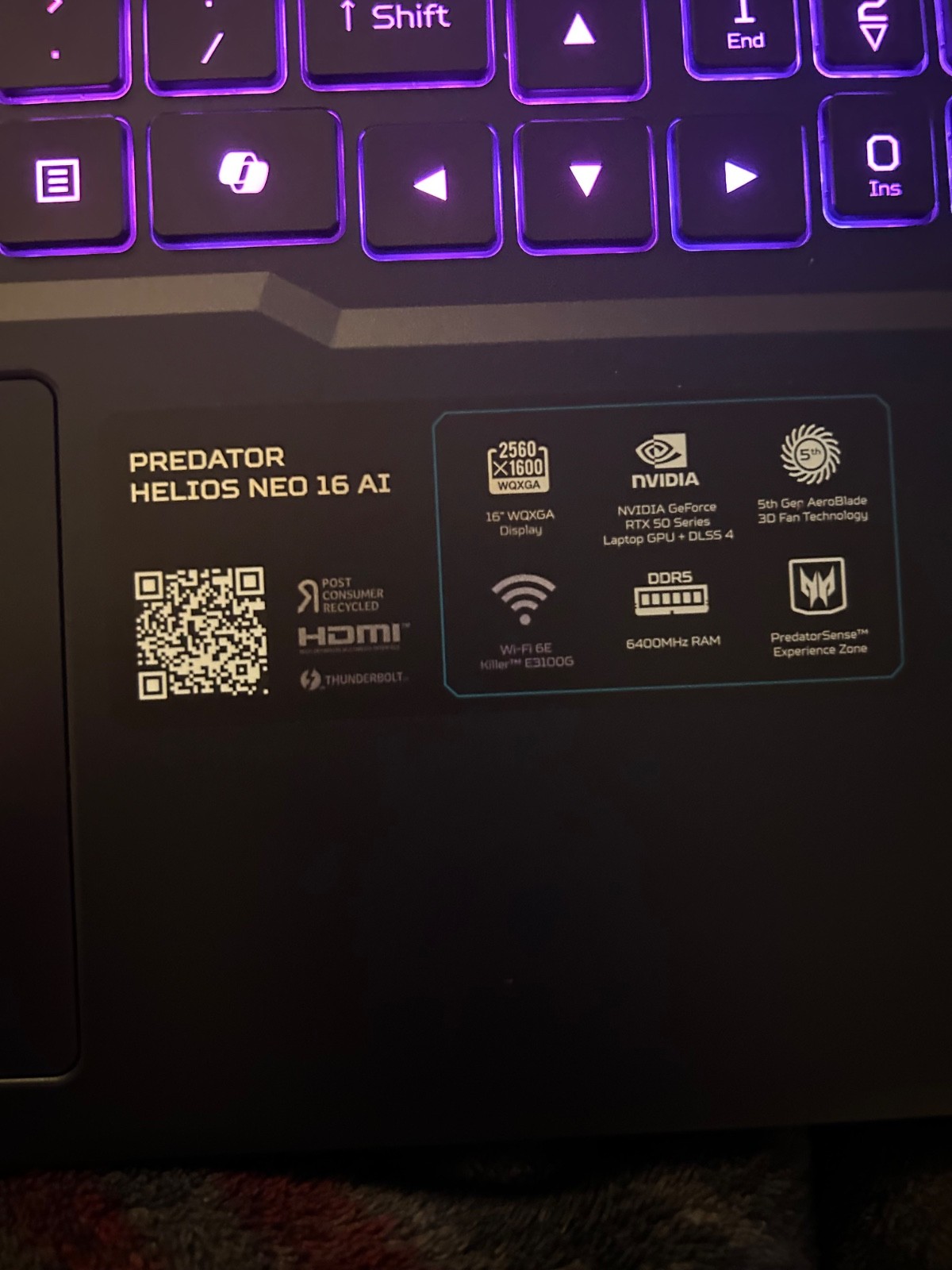 Acer Predator Helios Neo 16 PHN16-71 16″ (512GB SSD, Intel Core i5 13th Gen.,…