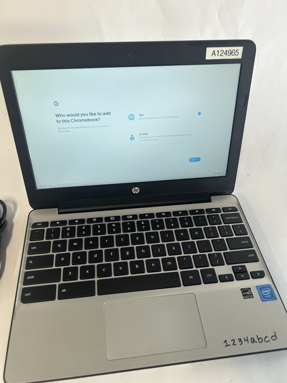 ⚡️HP Chromebook 11 G5 11.6″ 16GB N3060 ChromeOS,