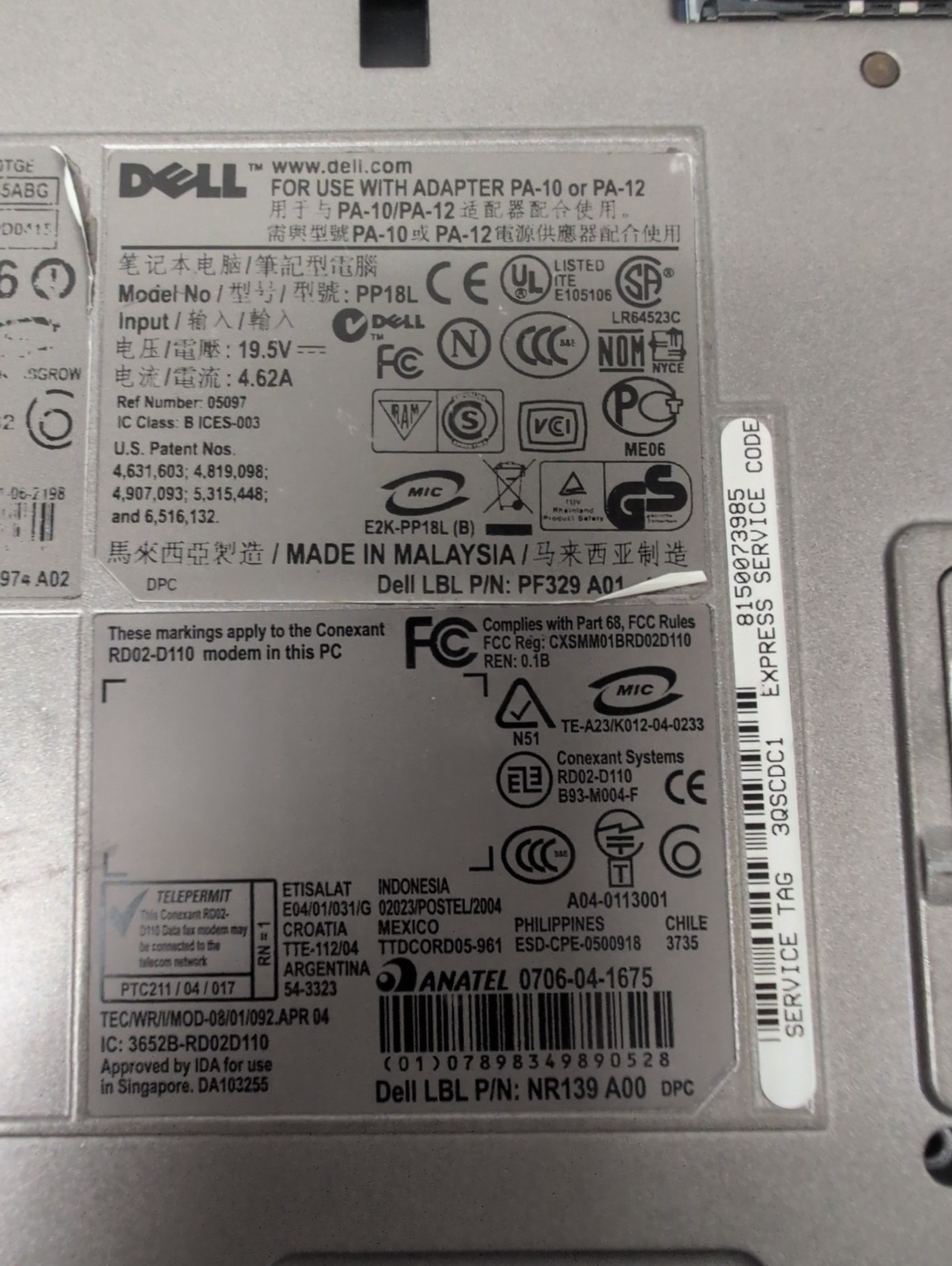 🔥 Dell Latitude D620 14″ Laptop T2400 1.83Ghz /2.5GB Ram /500GB HDD/win XP –