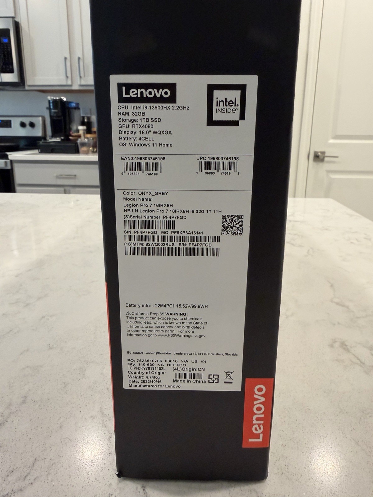 Lenovo Legion Pro 7i RTX 4080 Gaming Laptop | i9-13900HX | 32GB RAM | 1TB SSD |