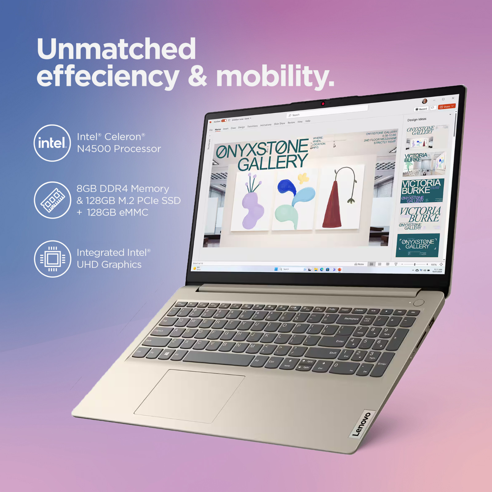 2026 Lenovo IdeaPad Laptop 15.6″ Dual-Core Intel 8GB RAM 256GB Storage, Open Box