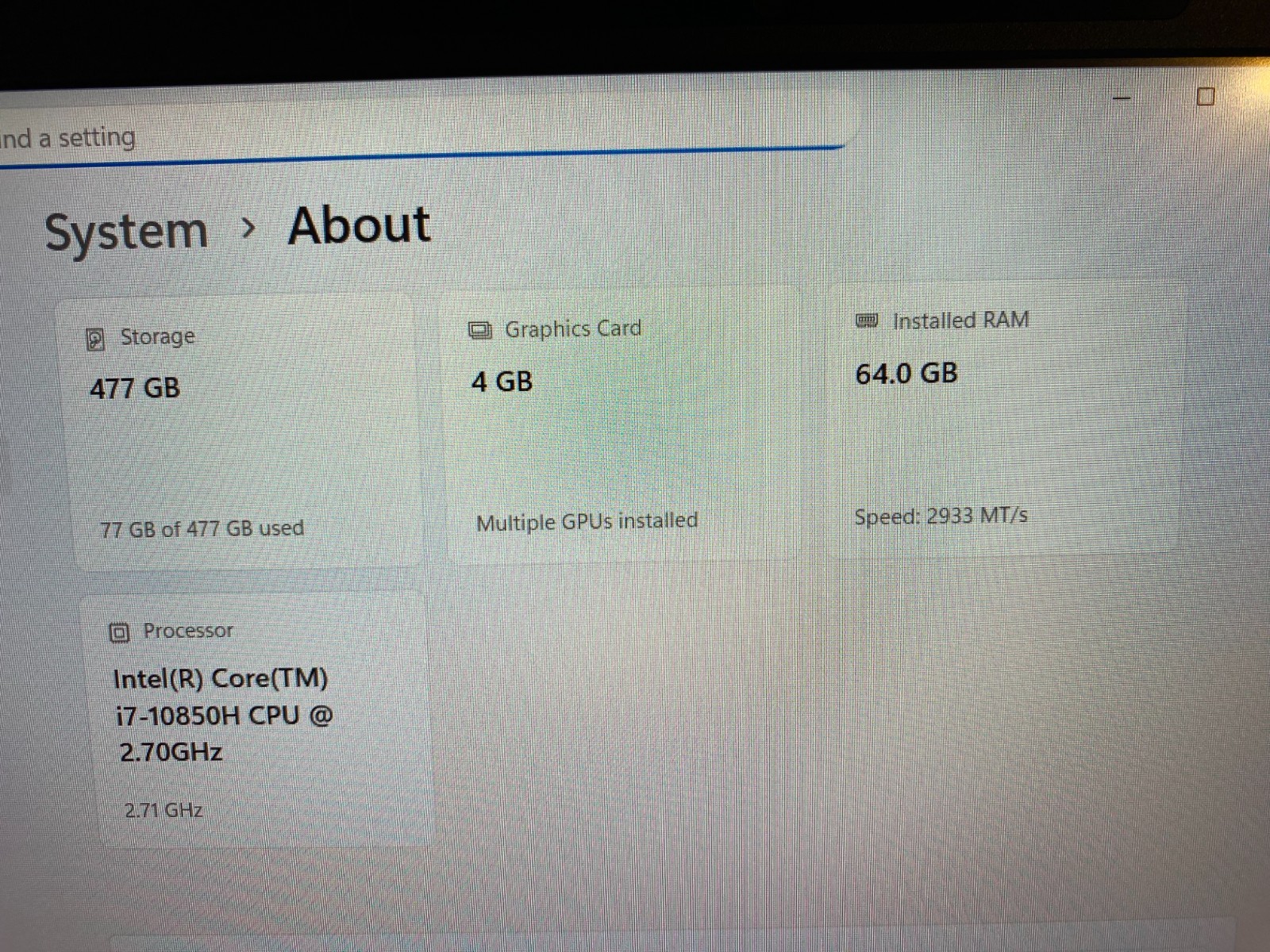 Dell Precision 7550 15.6″ Intel i7-10750H 64GB RAM 512B SSD NVIDIA Quadro T2000