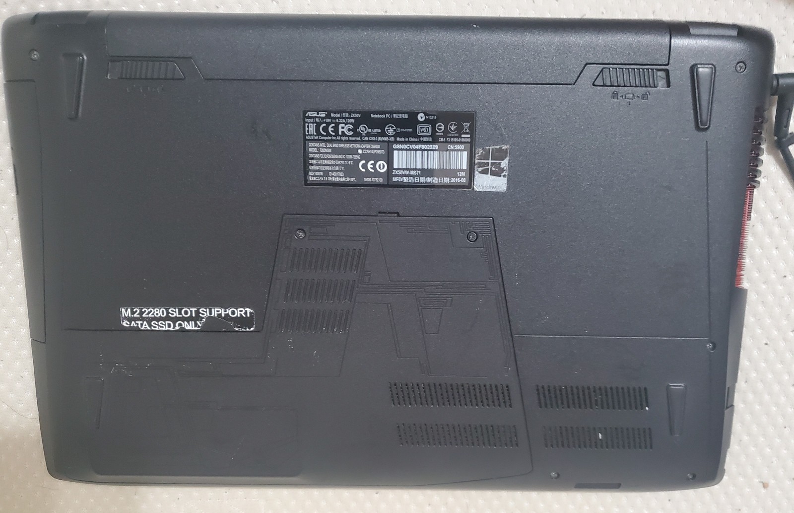 Asus ROG ZX50VW-MS71 Intel Core i7-6700HQ X4 2.6GHz 8GB 1TB 15.6 SEE DESCRIPTION