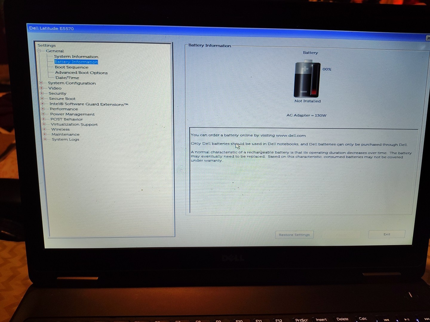 Dell Latitude E5570 i5-6200U 2.30GHz 8GB RAM (No Drive)