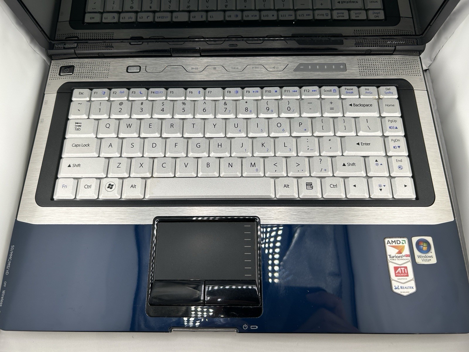 Gateway M-1634u Laptop NO Power NO HDD, AMD Turion 64×2, 4GB RAM, Original Cord