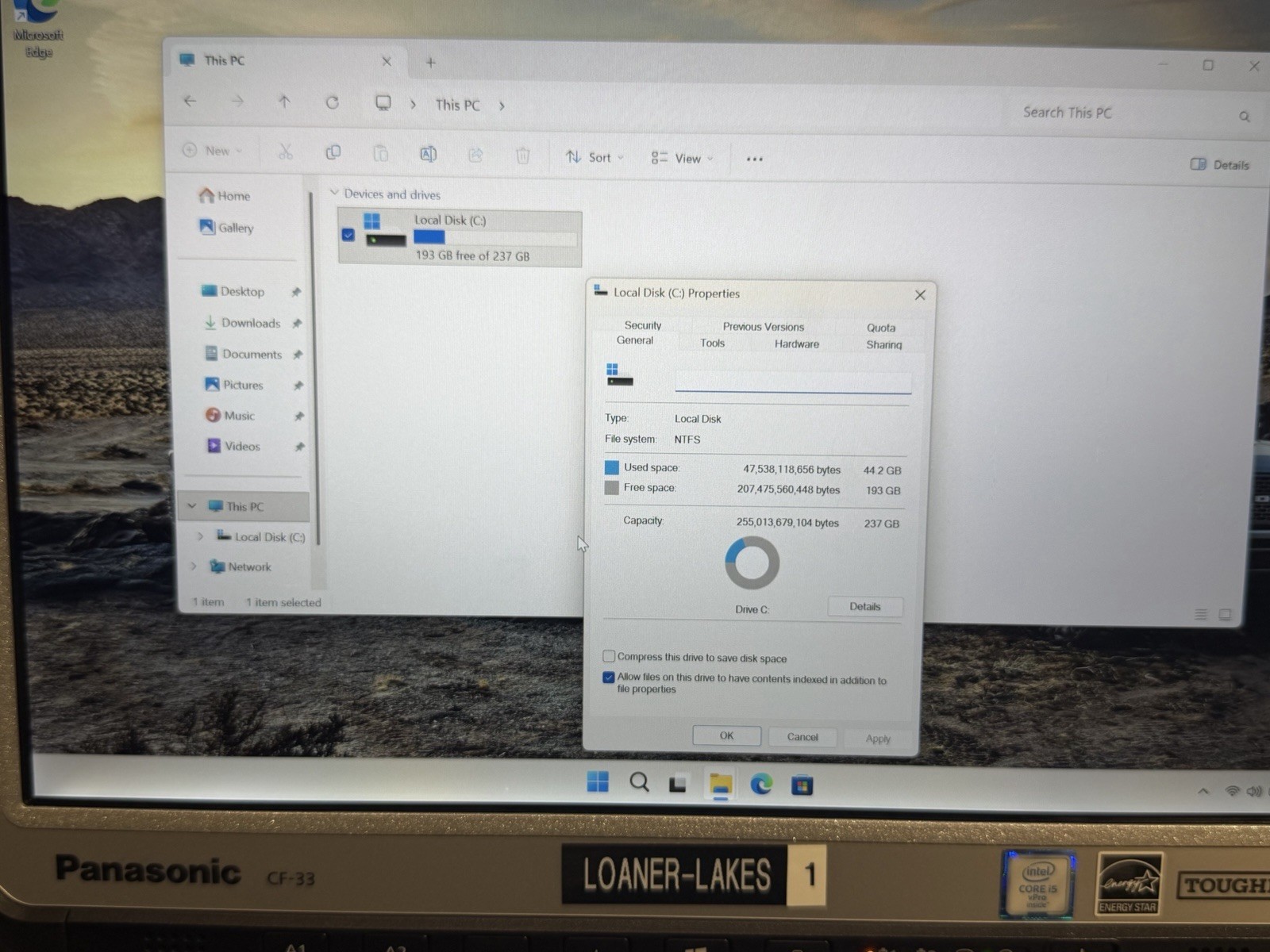 Panasonic ToughBook CF-33 i5-6300U 8GB Ram 256 SSD Win11 Pro. Touchscreen