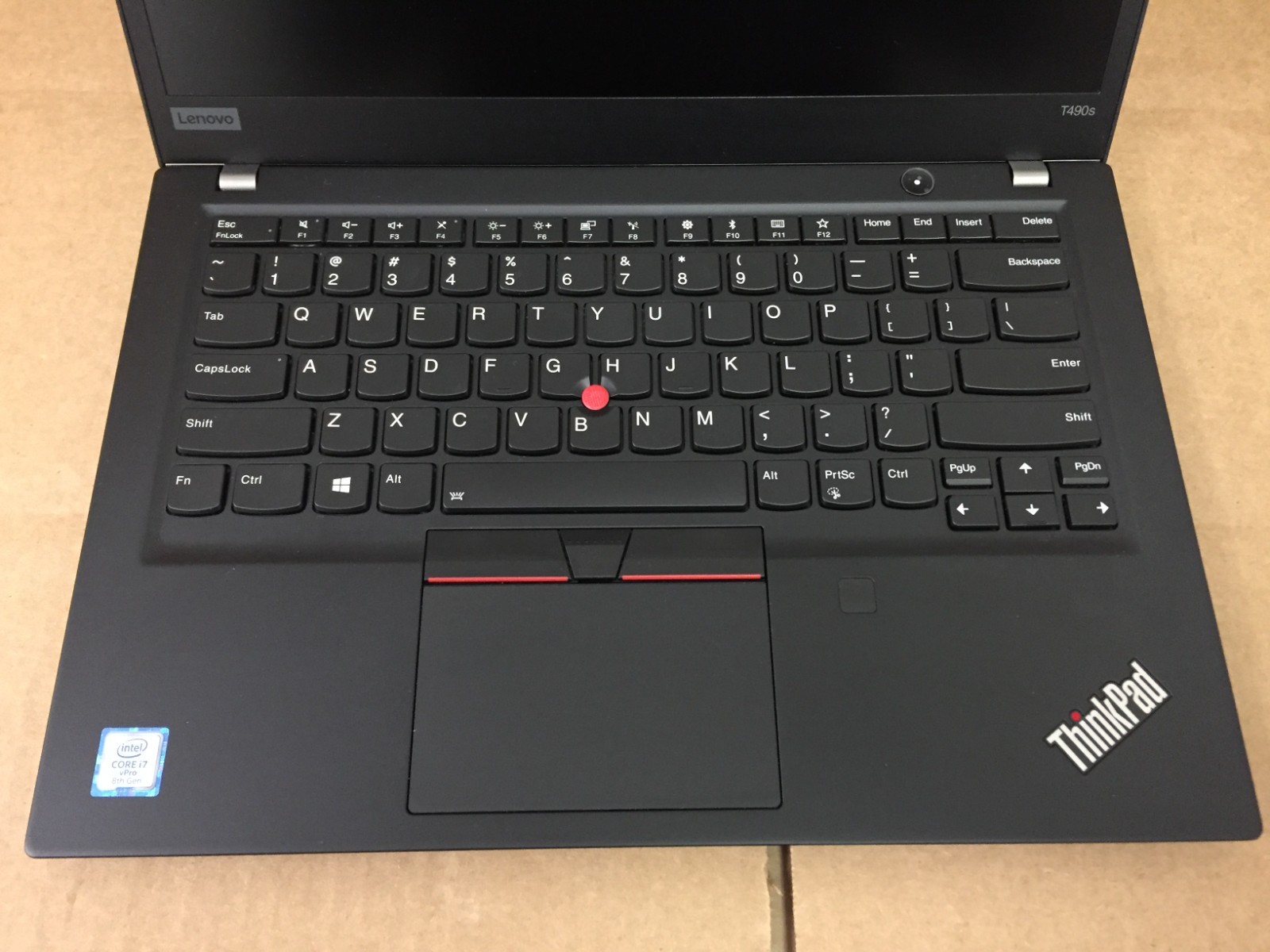 Lenovo ThinkPad T490s 14″ FHD Laptop i7-8665U 1.9GHz 8GB RAM (No SSD/Battery)