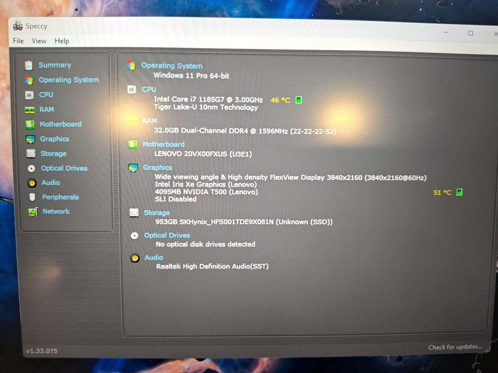 Lenovo ThinkPad P14s Gen 2 — i7-1185G7 / 32GB RAM / 1TB SSD / UHD 4K