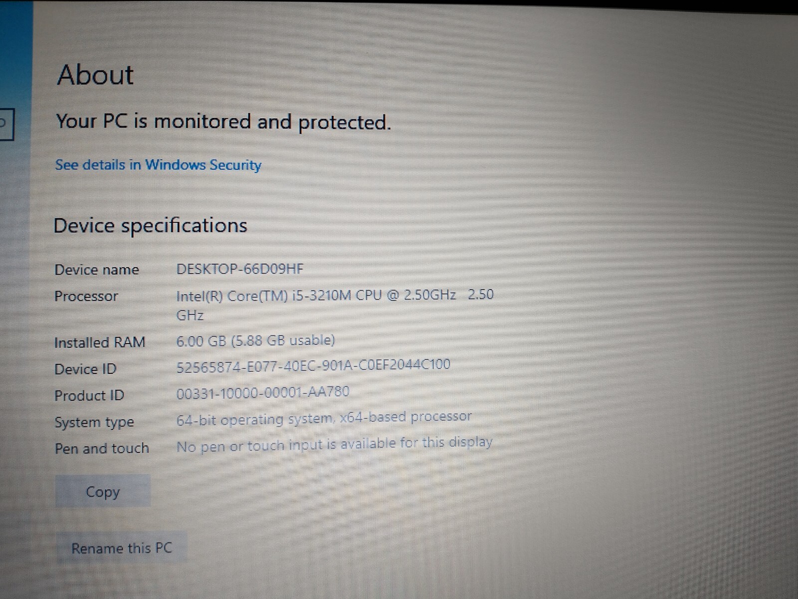 Sony Vaio SVS131E1DL Intel Core i5 3210M 2.50 GHz 6 GB RAM 750 GB HDD