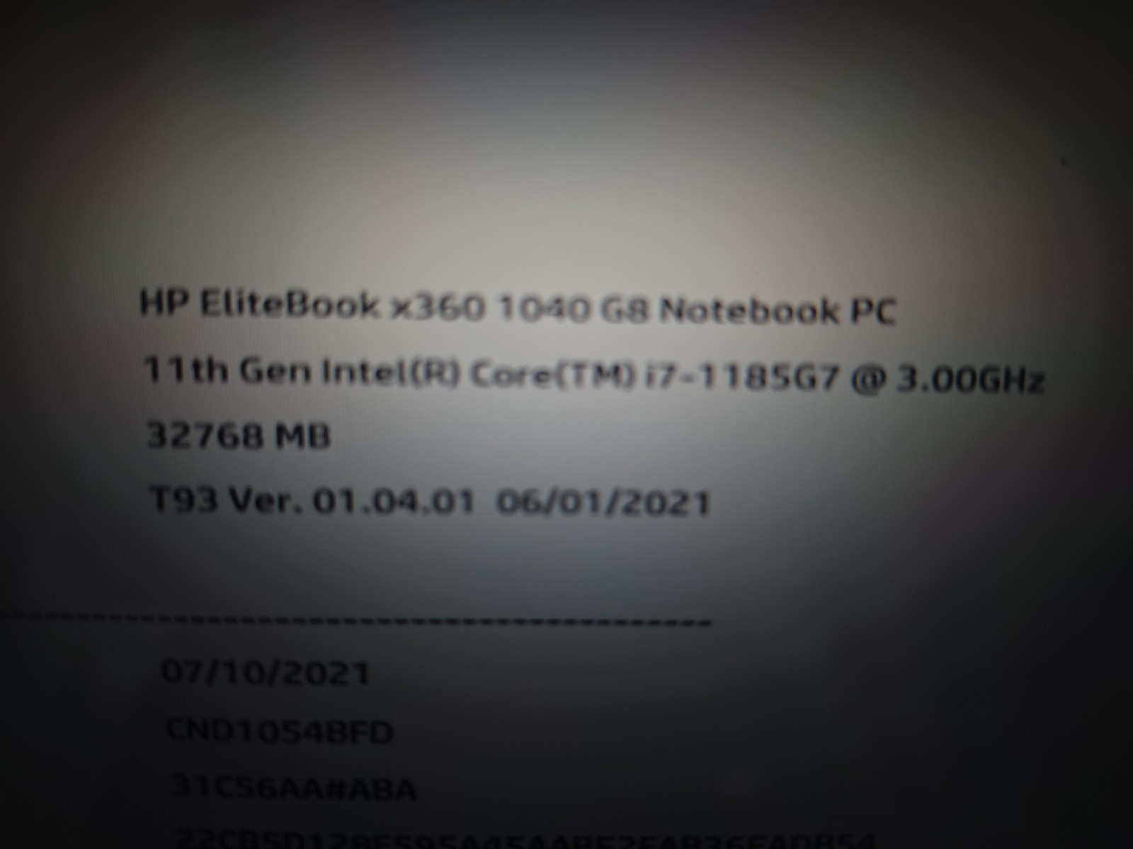 HP EliteBook x360 1040 G8 14 in Touch 32GB RAM 2TB SSD Core I7-1185G7 WIN11P
