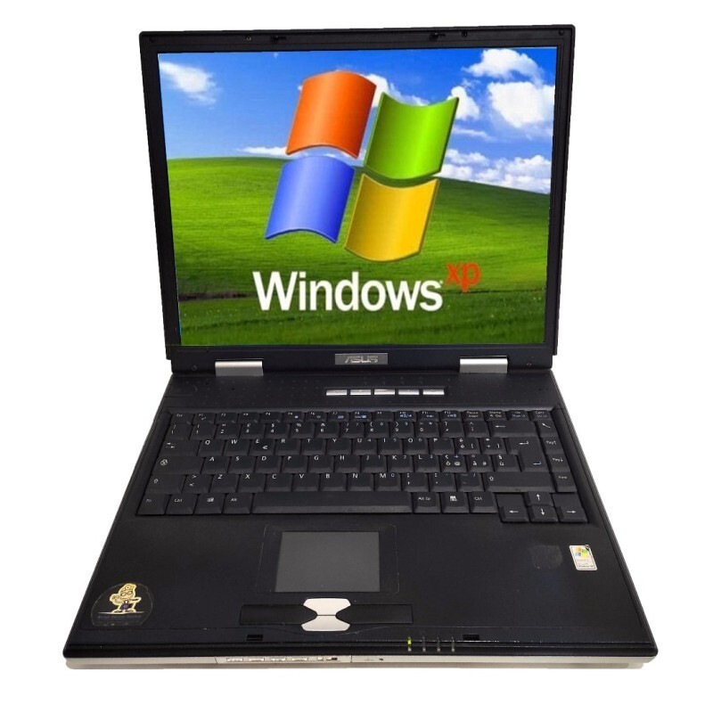 Asus 15″ Windows XP Notebook PC Laptop Serial Port RS232 Floppy Disk 21175