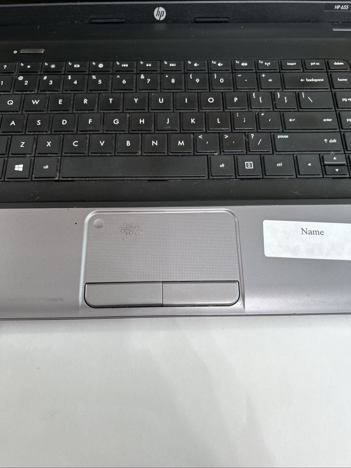HP 655 15.6” / AMD E1 Parts Repair Only !! Vista College Logo