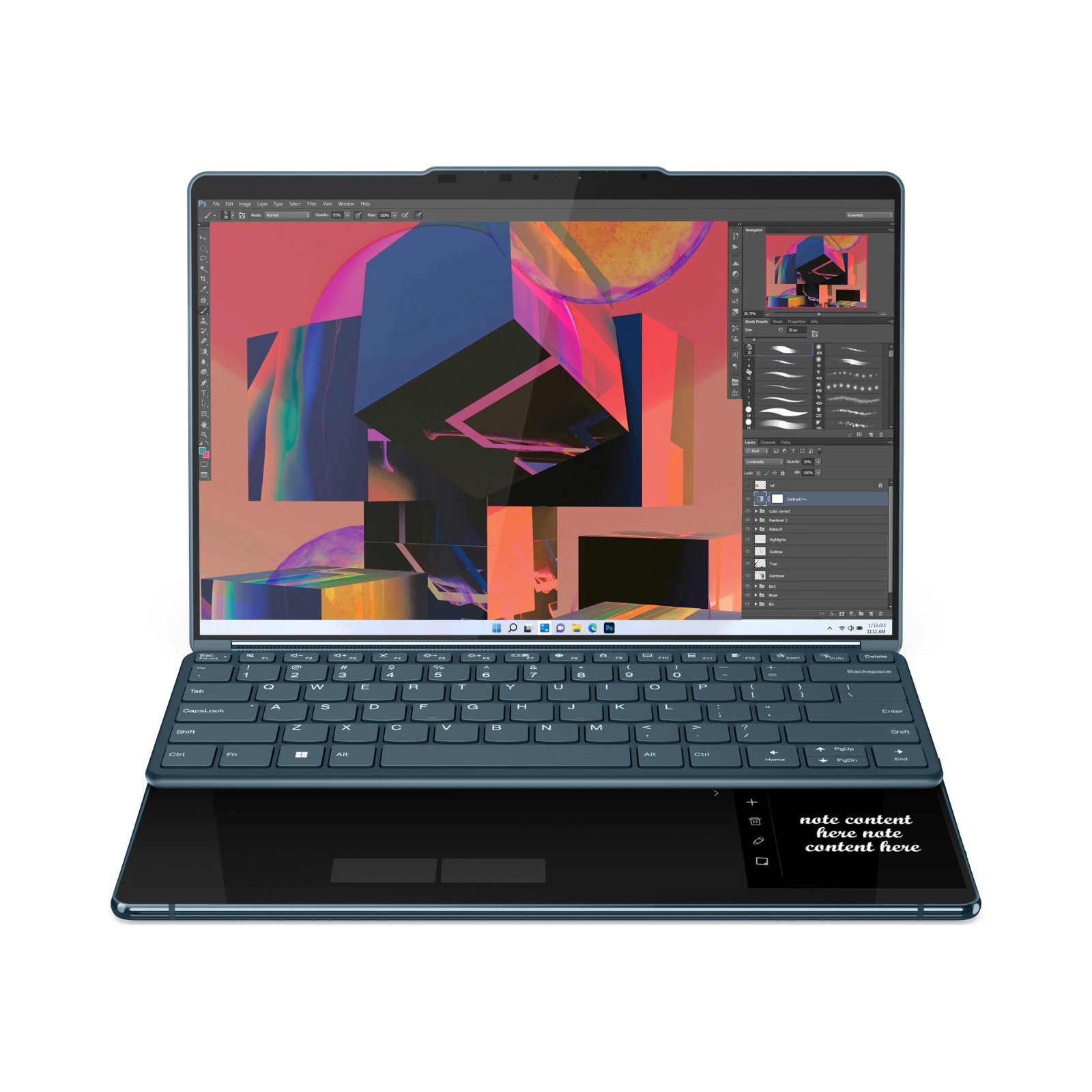 LENOVO YOGA BOOK 9i 2x DUAL DISPLAY TOUCH i7 16GB 1TB PEN GAR WIN11 NOTEBOOK