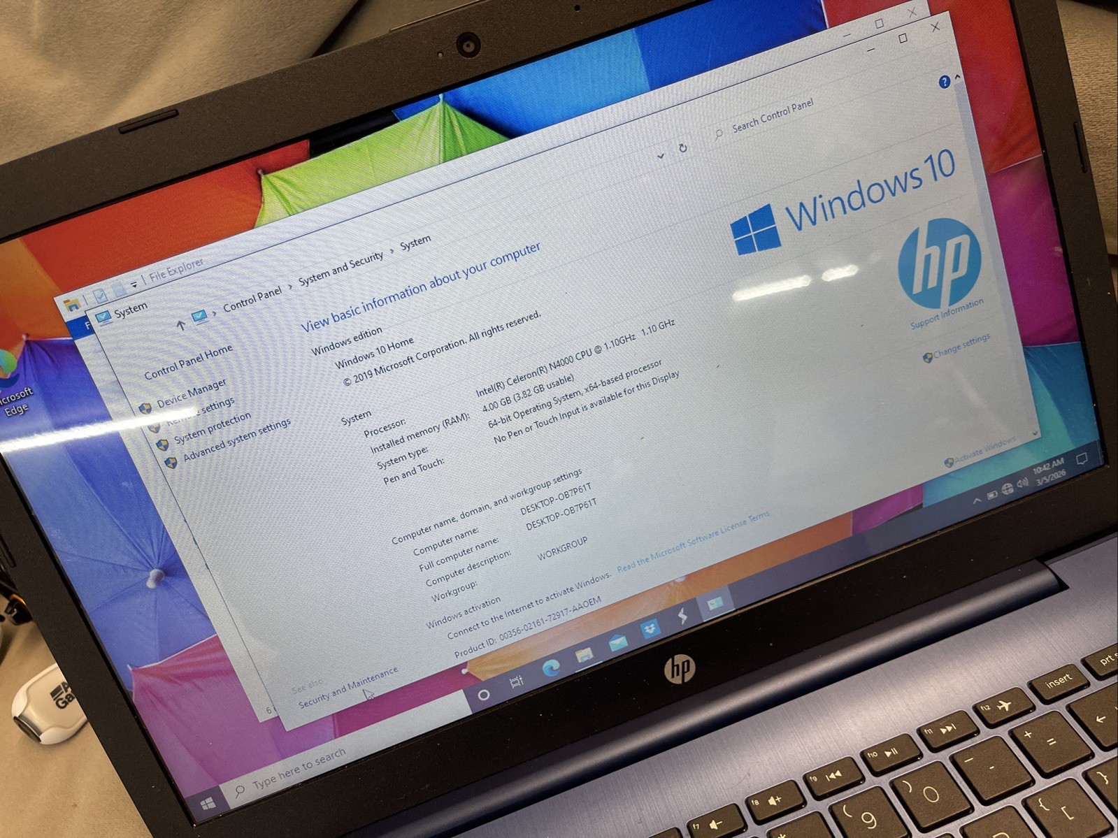 The HP Stream 14-cb161wm is a budget-friendly 14-inch laptop No Power Cord