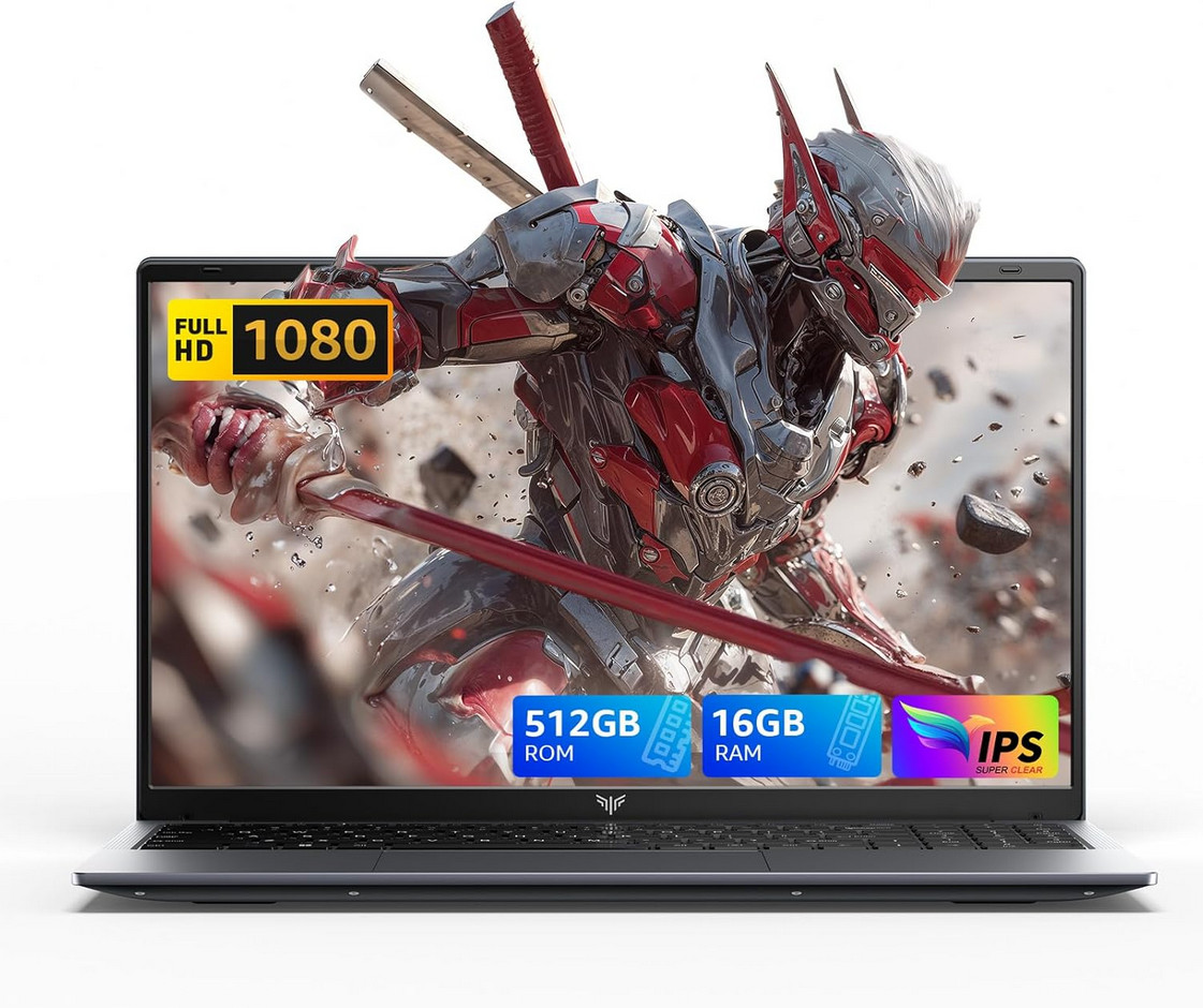 MALLRACE 2026 New Laptop,15.6-inch IPS with Windows 11 PRO Laptop with Quad-Core