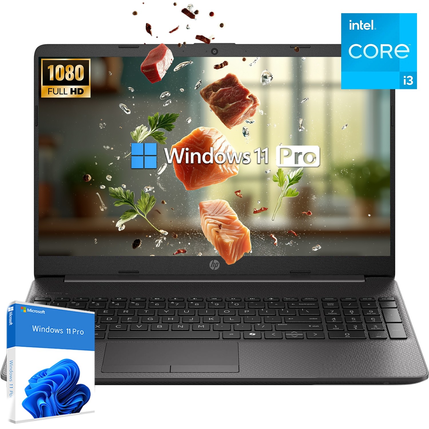 HP 250R G9 Laptop 15.6″ FHD Win11Pro Intel Core i3 UpTo 64GB 4TB SSD – open box