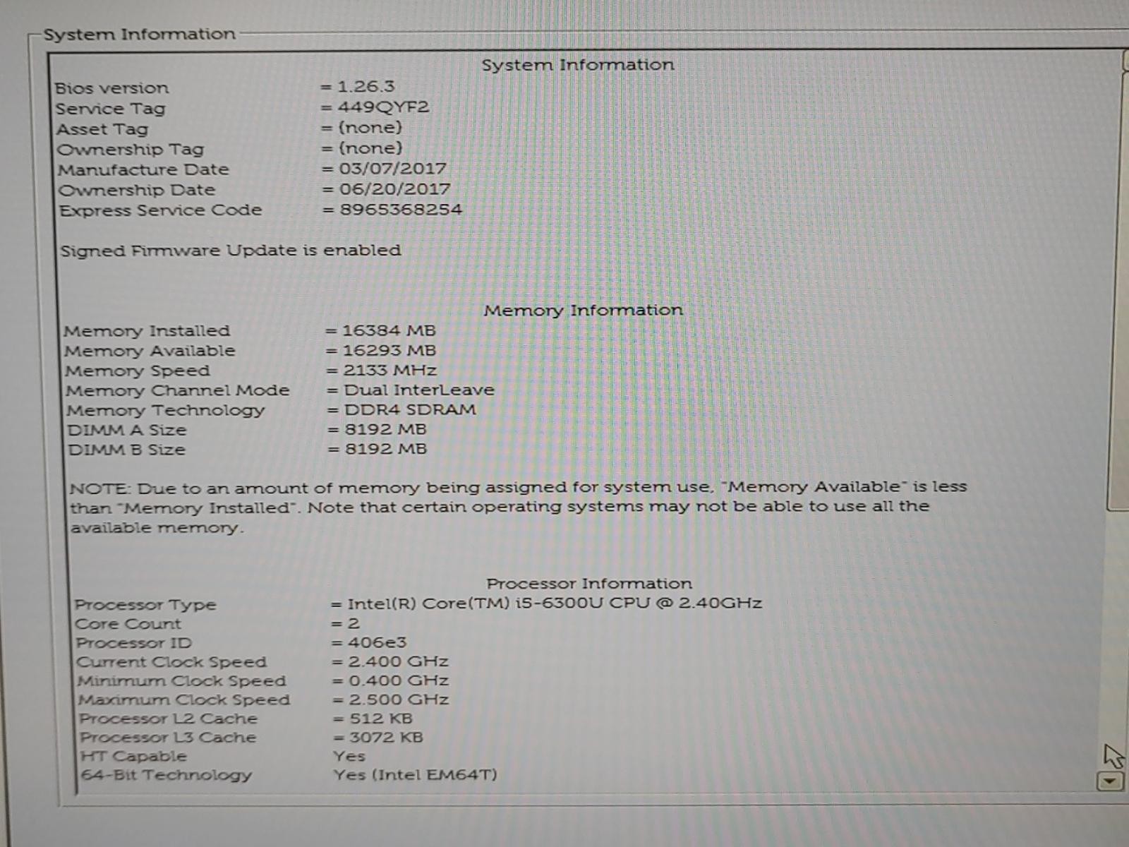 Dell Latitude E5570 15.6″ Intel i5-6300U 16GB **NO SSD/HDD/NO OS/NO AC**