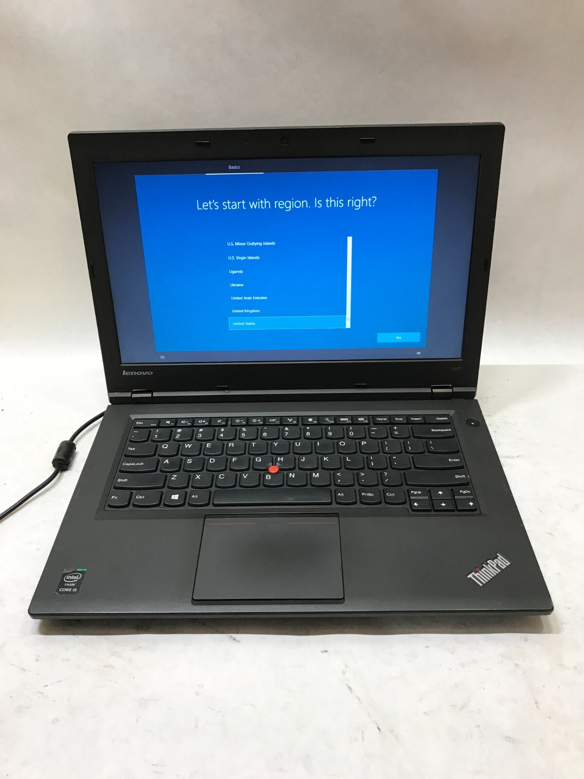 Lenovo ThinkPad L440 14″ Intel Core i5 8GB RAM 320GB HDD Windows 10 For Parts DW