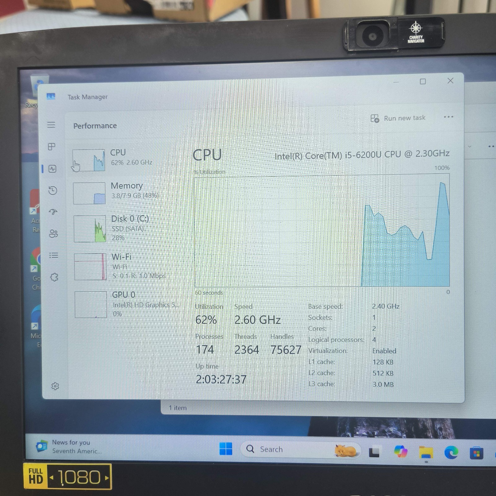 Acer Aspire S5-371 13.3″ Intel Core i5-6200 2.40Ghz 8GB RAM 1TB SSD