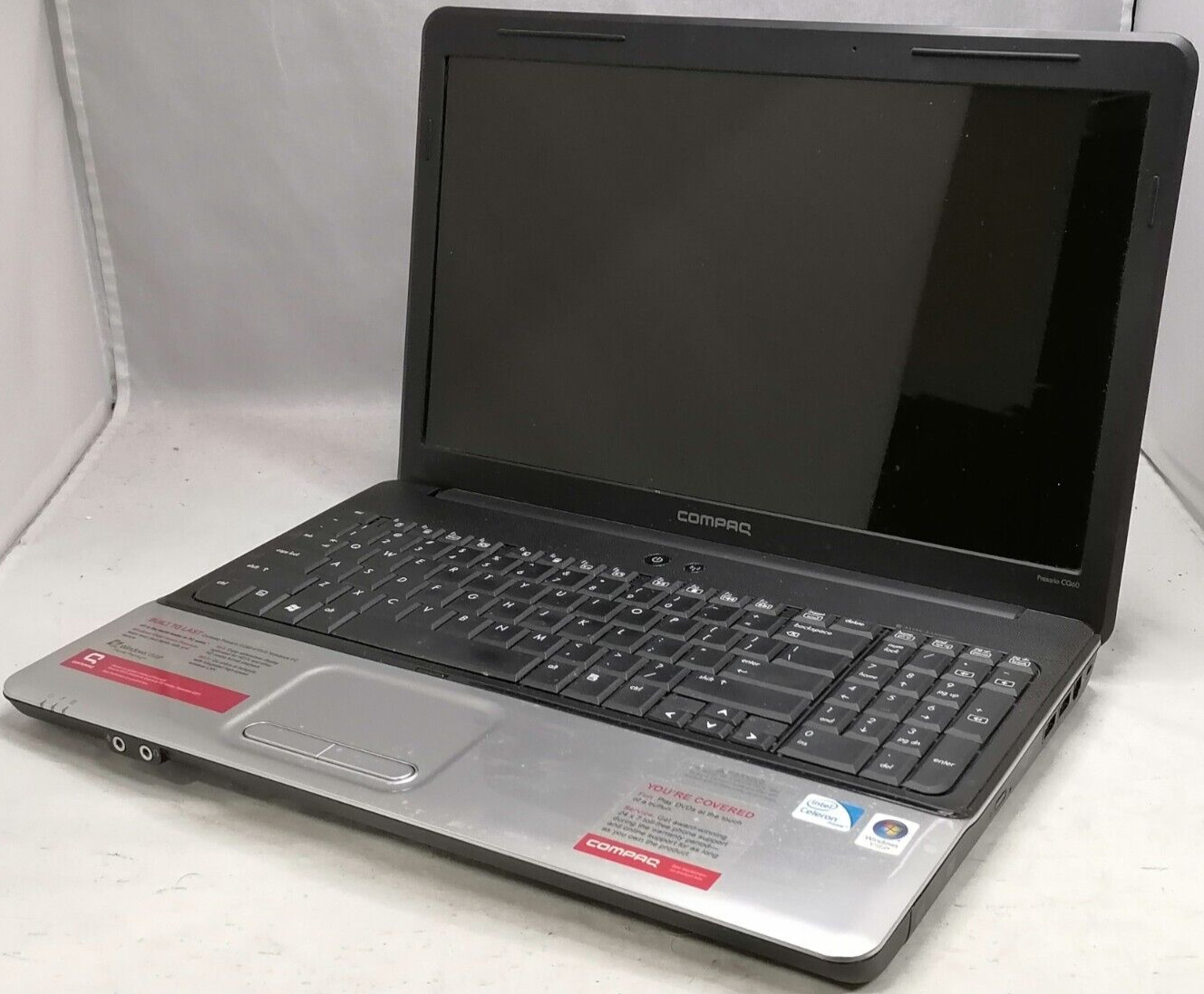 FOR PARTS HP 15.6″ Compaq Presario CQ60-410US (Celeron 900/1 GB RAM/NO HDD)
