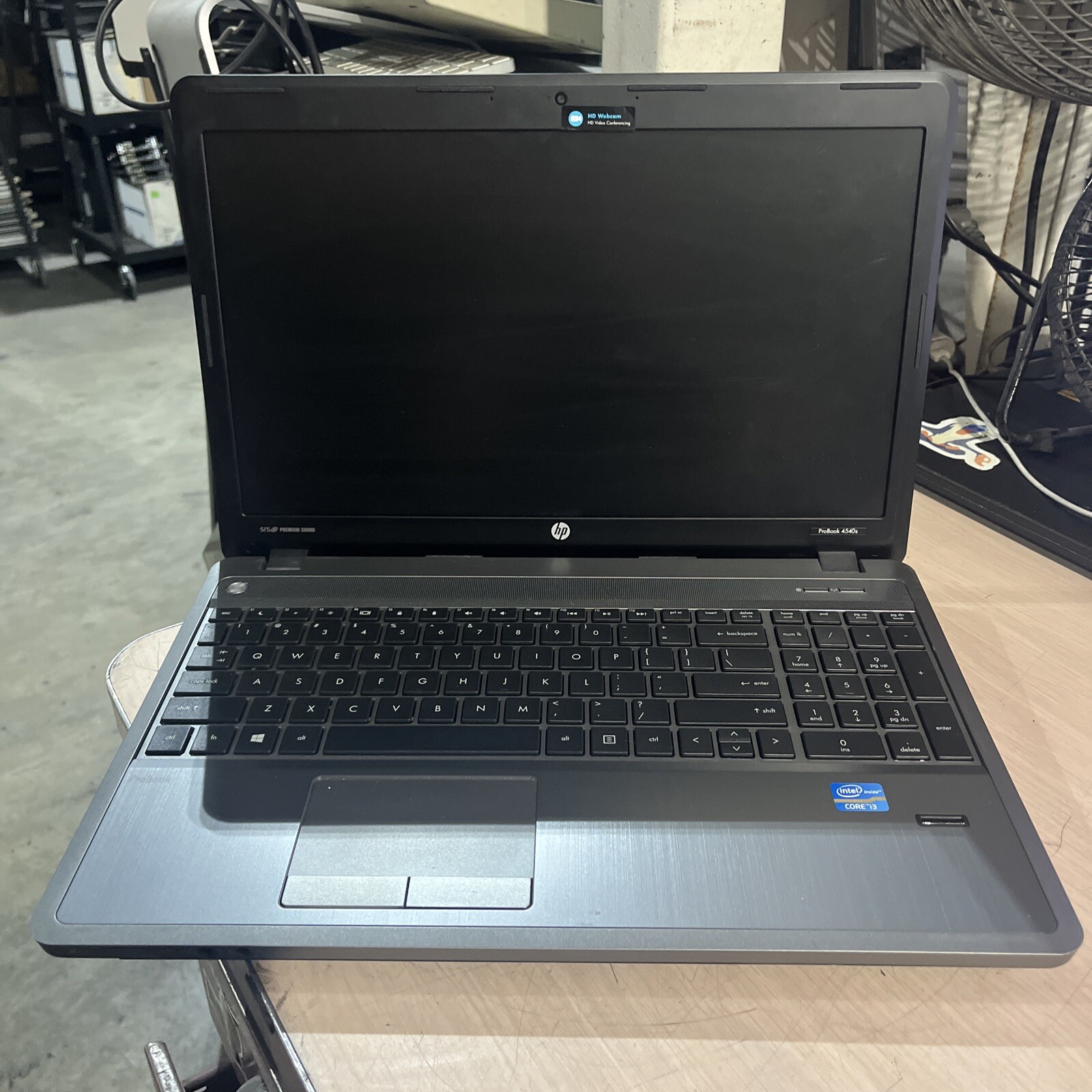 HP PROBOOK 4540S INTEL CORE I3-3110M 2.40GHZ 4GB RAM NO HD ‘